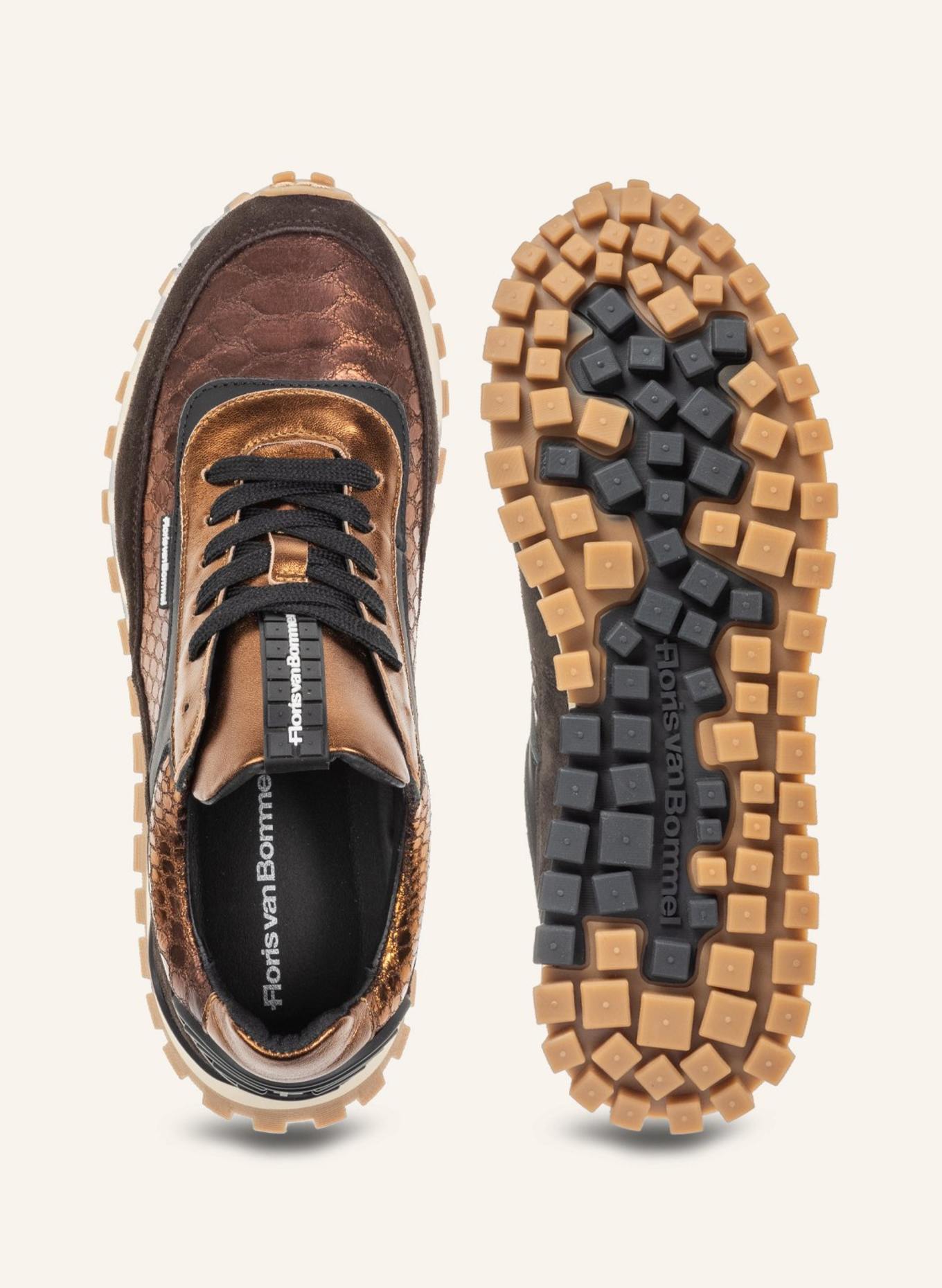 Floris van Bommel Sneaker GROMMI 01: DUNKELBRAUN