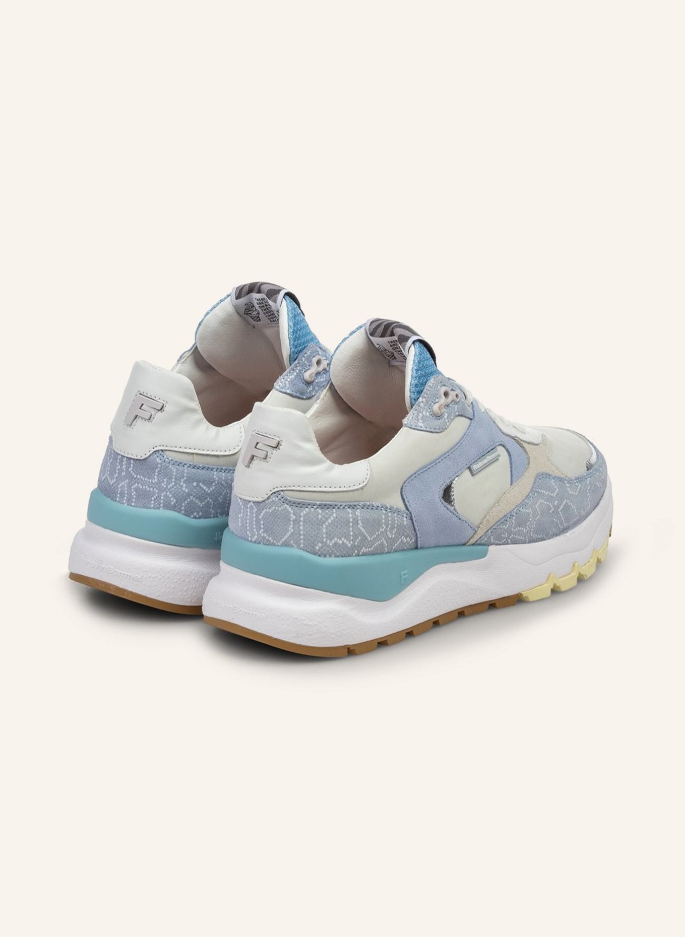 Floris van Bommel Sneaker TRENI 02: HELLBLAU