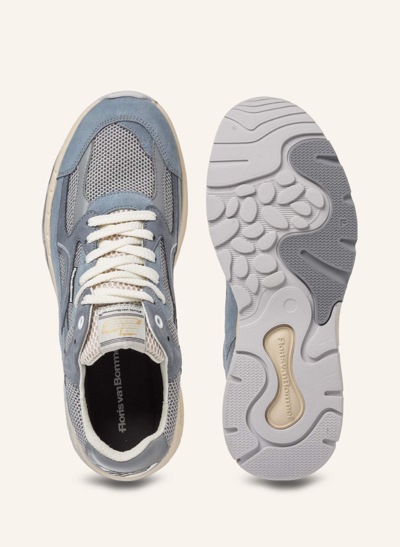 Floris van Bommel Sneaker DE REZER 01: HELLBLAU