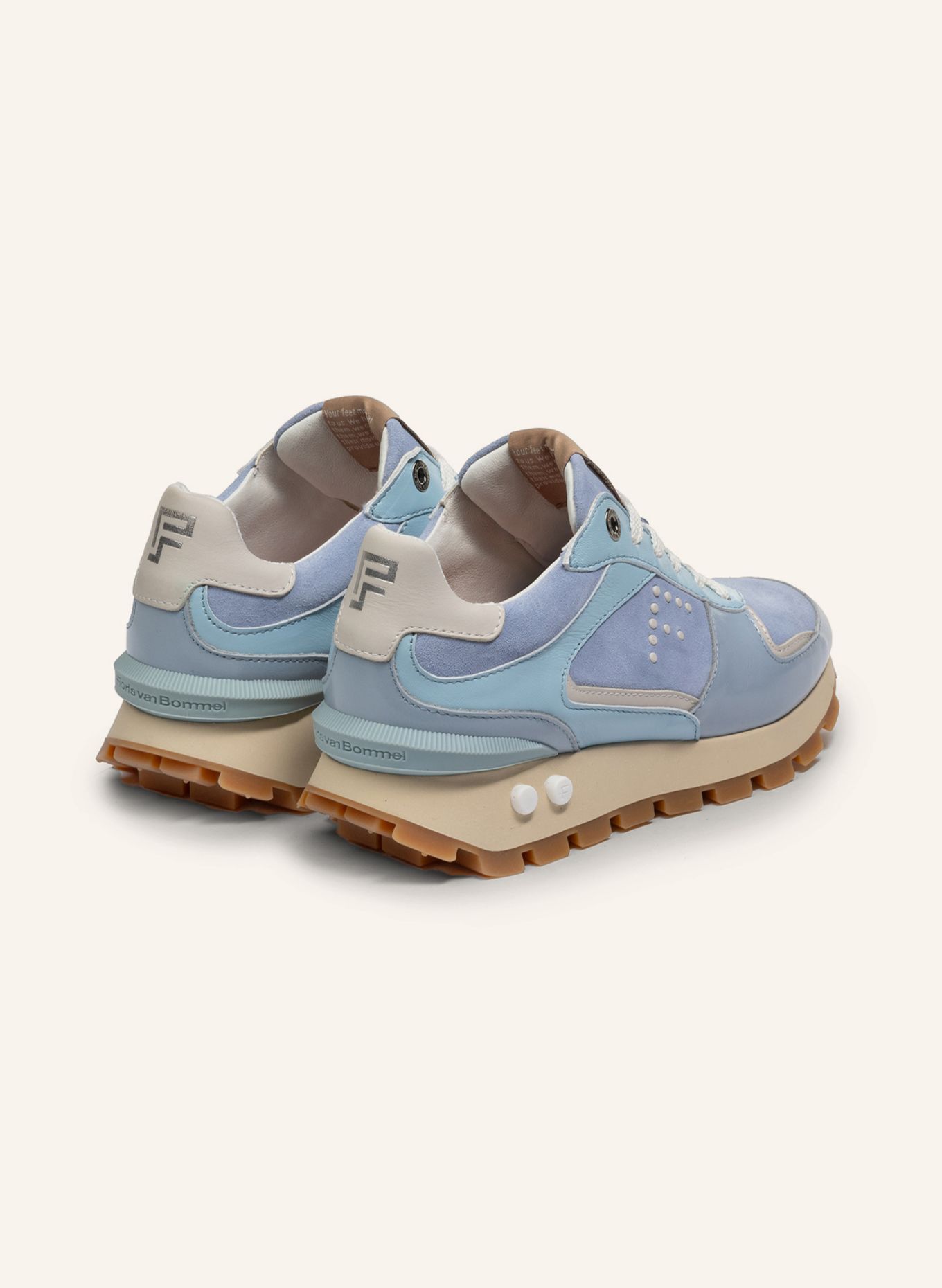Floris van Bommel Sneaker BLOKKI 05: HELLBLAU