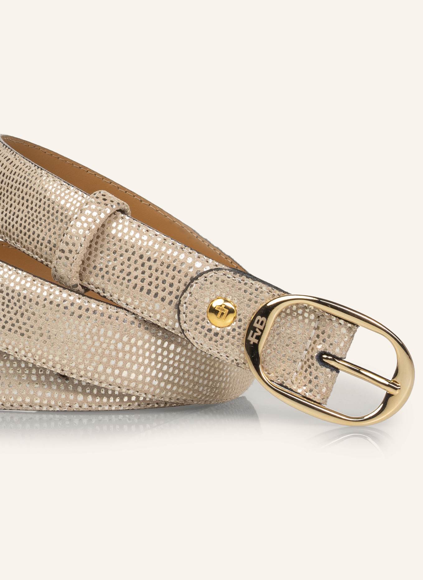 Floris van Bommel Gürtel DE BELTER 41: GOLD