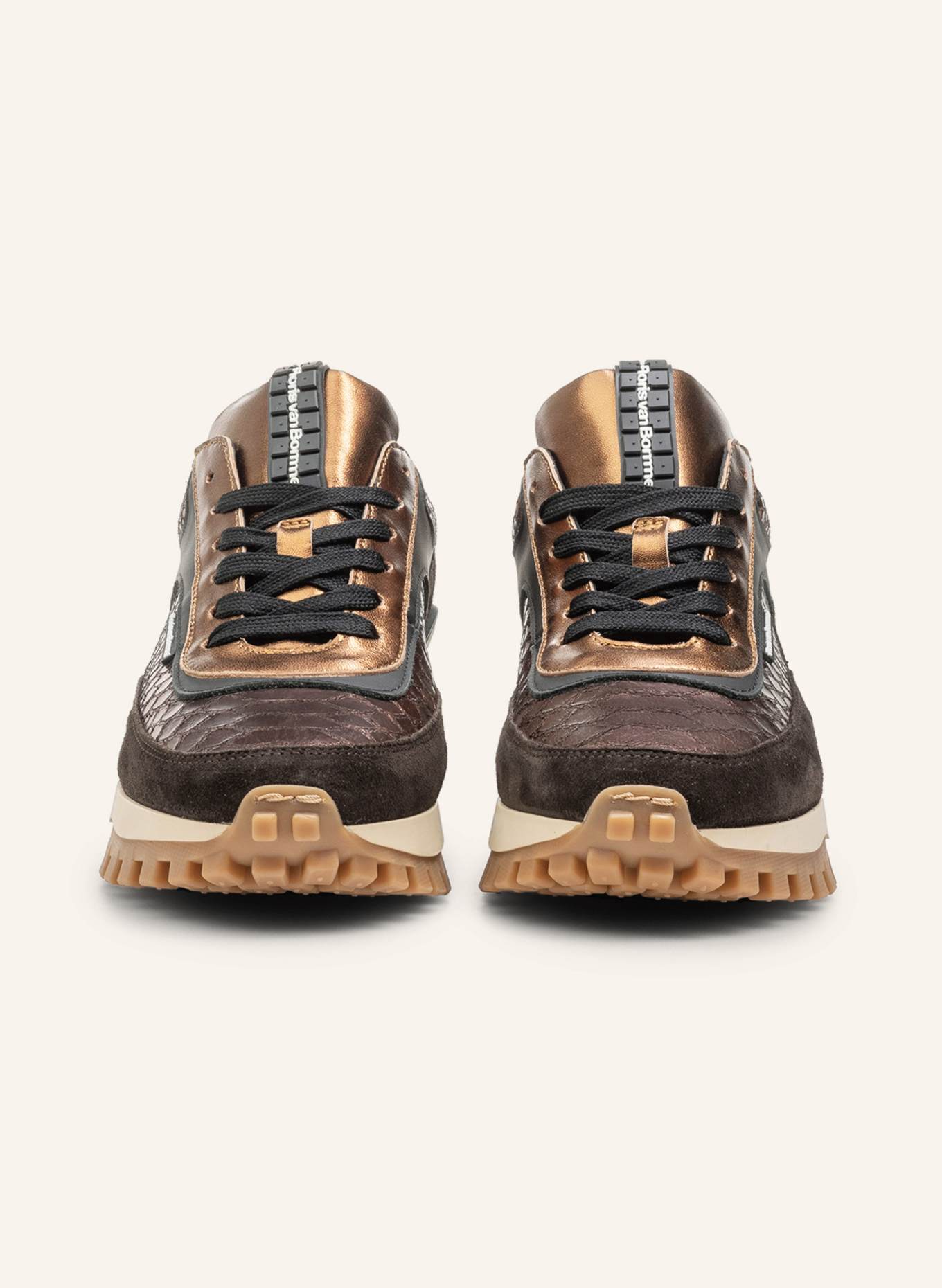 Floris van Bommel Sneaker GROMMI 01: DUNKELBRAUN