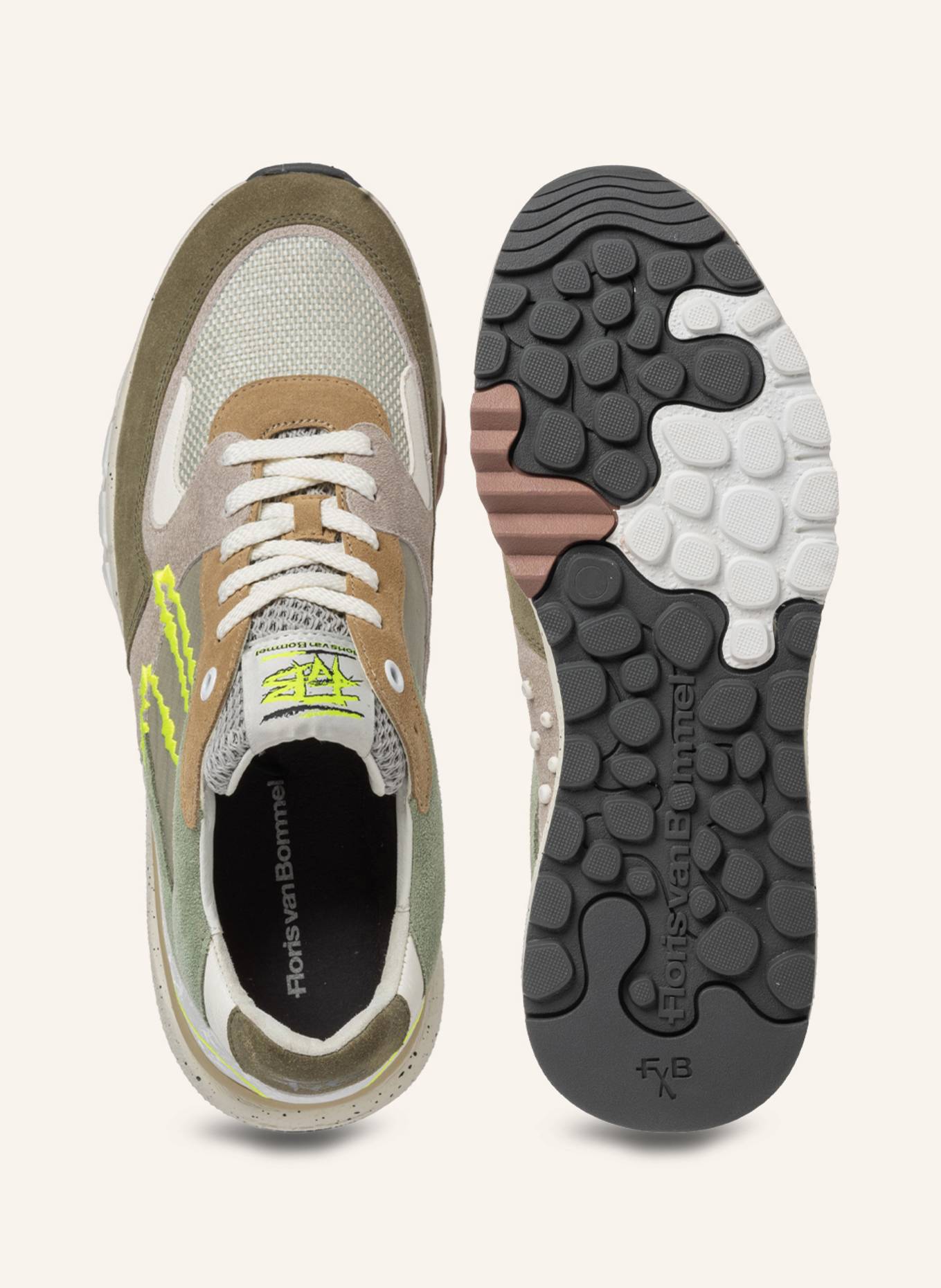 Floris van Bommel Sneaker DE TREENER 06: HELLGRÜN