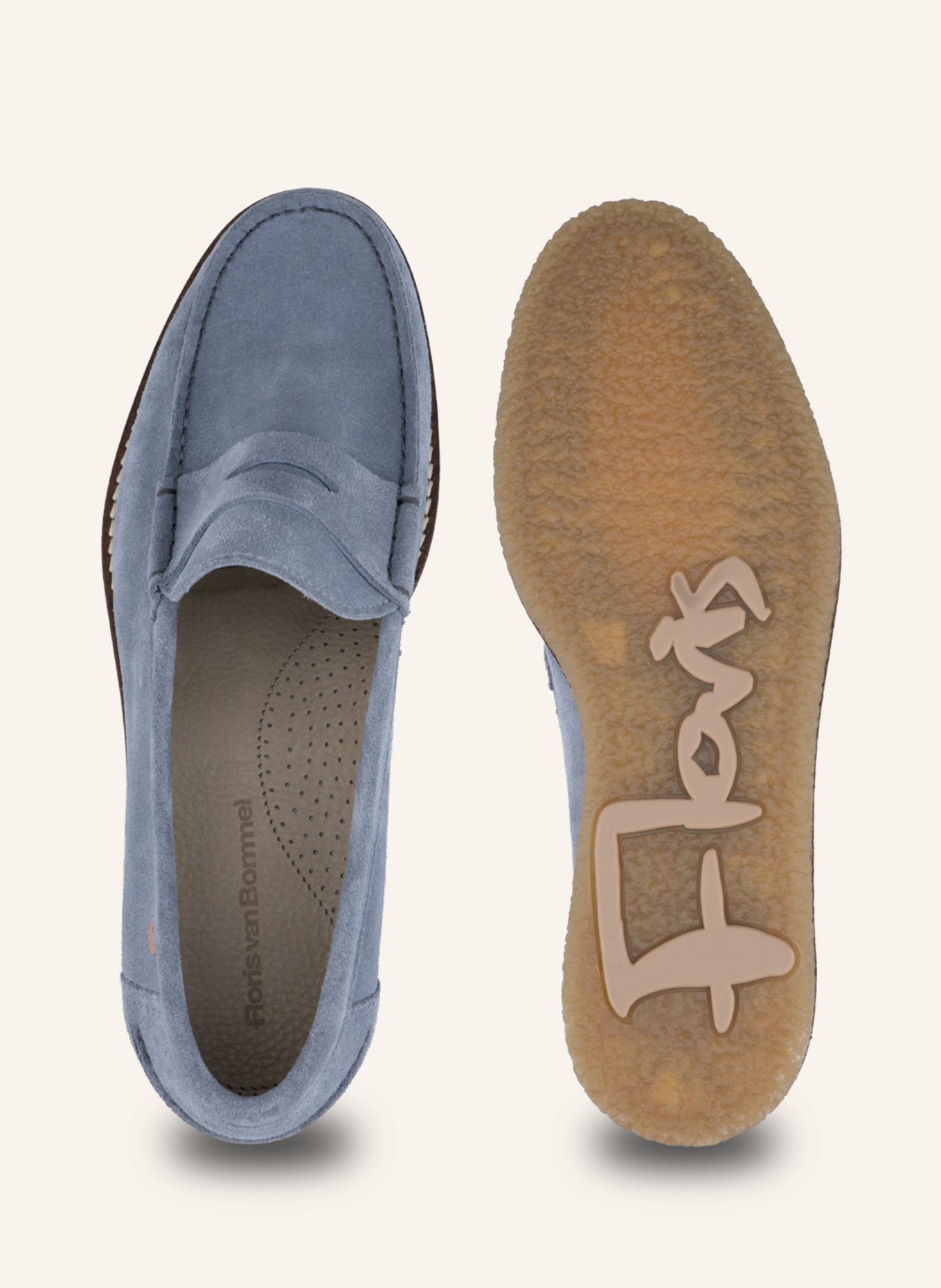 Floris van Bommel Loafer DE KREPPER 01: BLAU