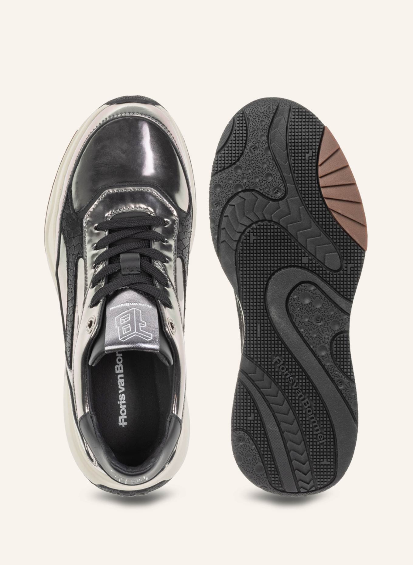 Floris van Bommel Sneaker SUVI 02: SILBER