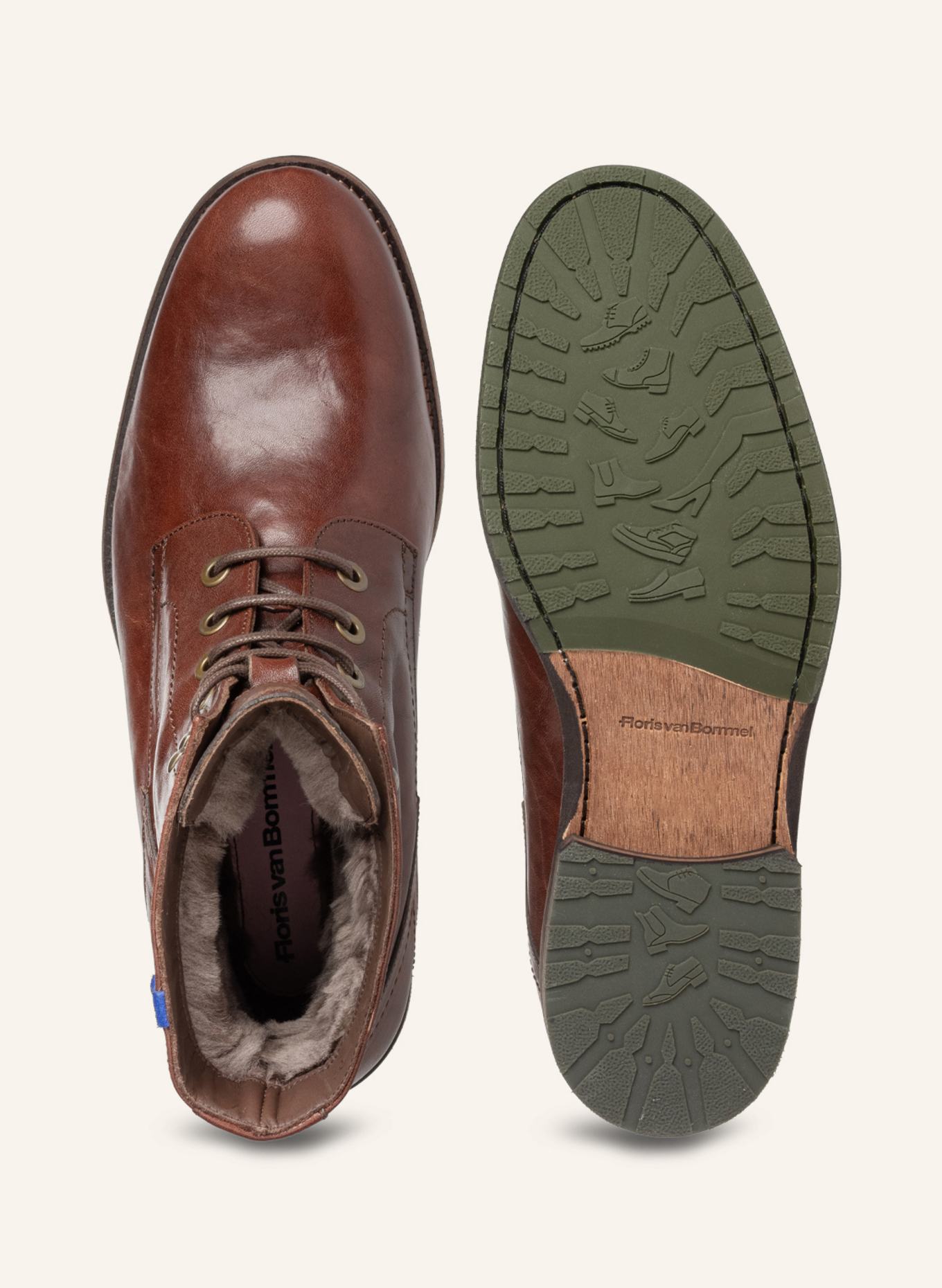 Floris van Bommel Stiefel FERRI 01: COGNAC