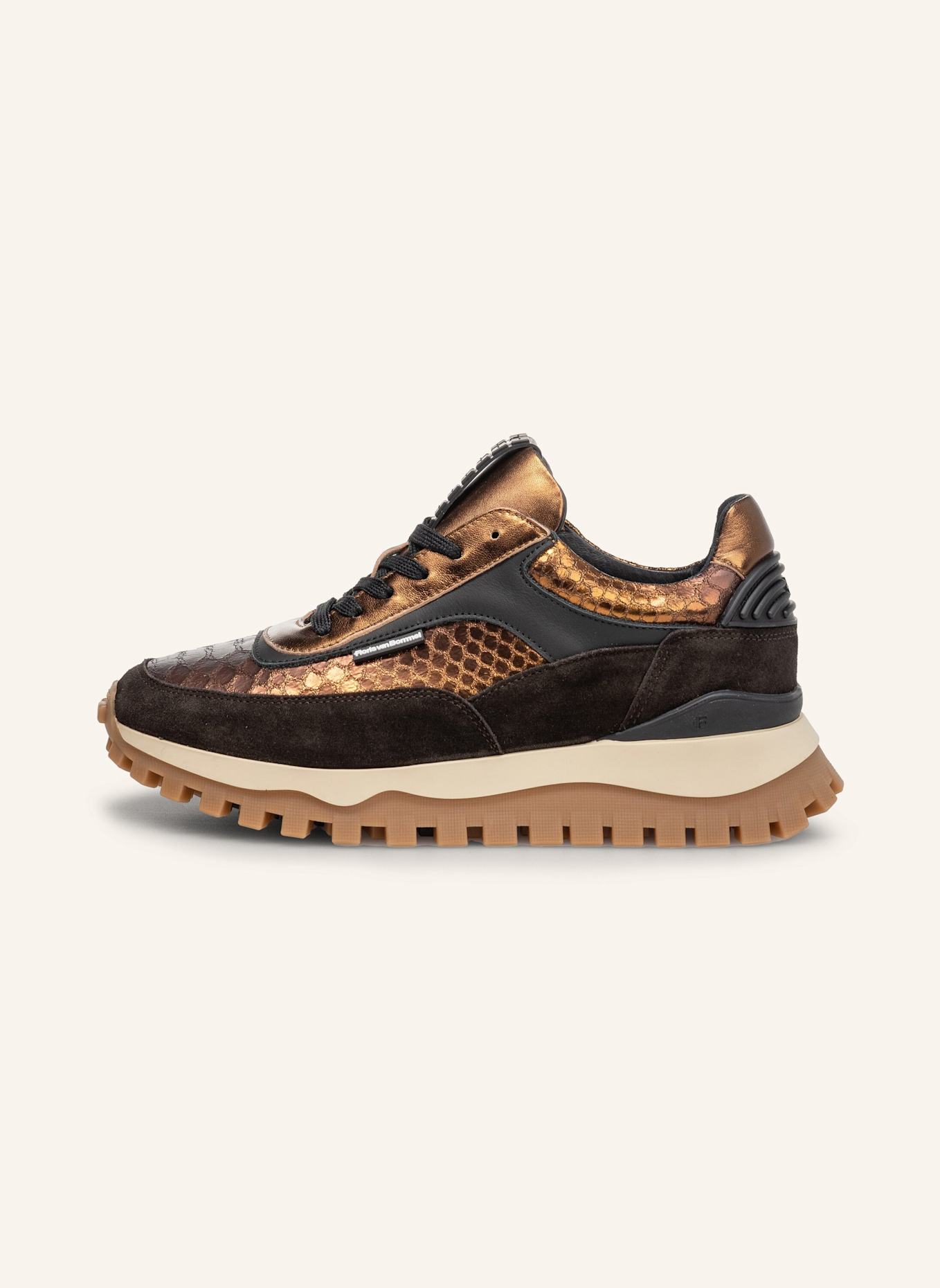 Floris van Bommel Sneaker GROMMI 01: DUNKELBRAUN