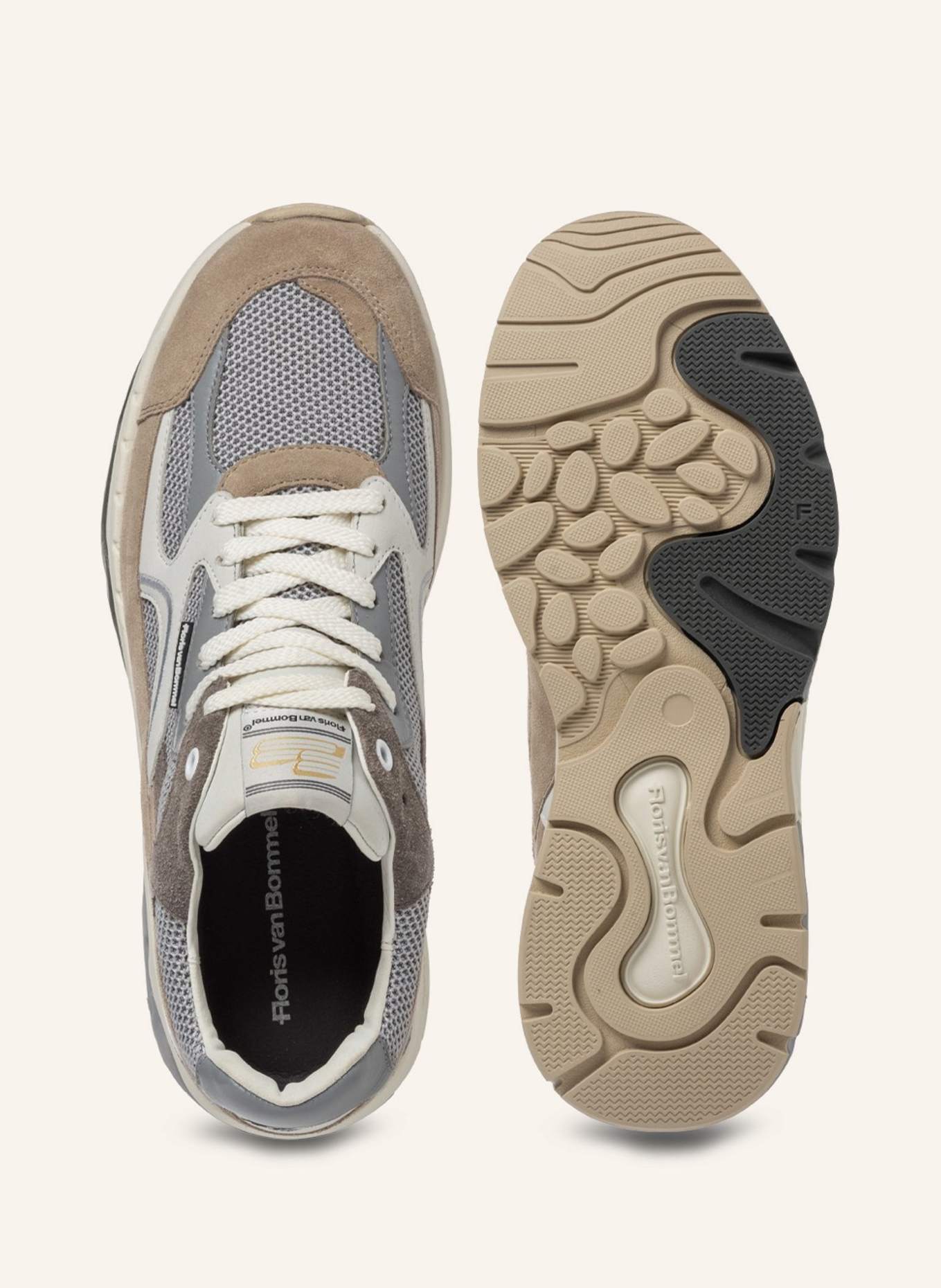 Floris van Bommel Sneaker DE REZER 01: HELLBRAUN