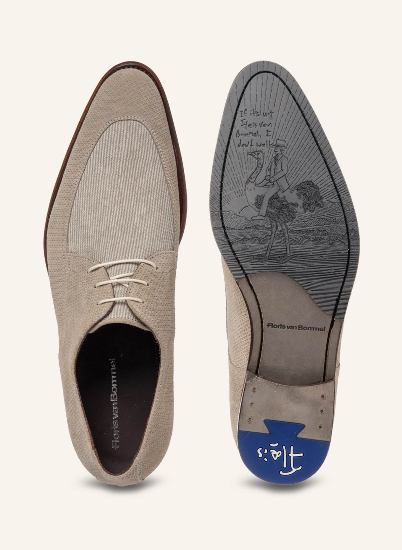 Floris van Bommel Schnürer DE STAPPER 50: HELLBRAUN