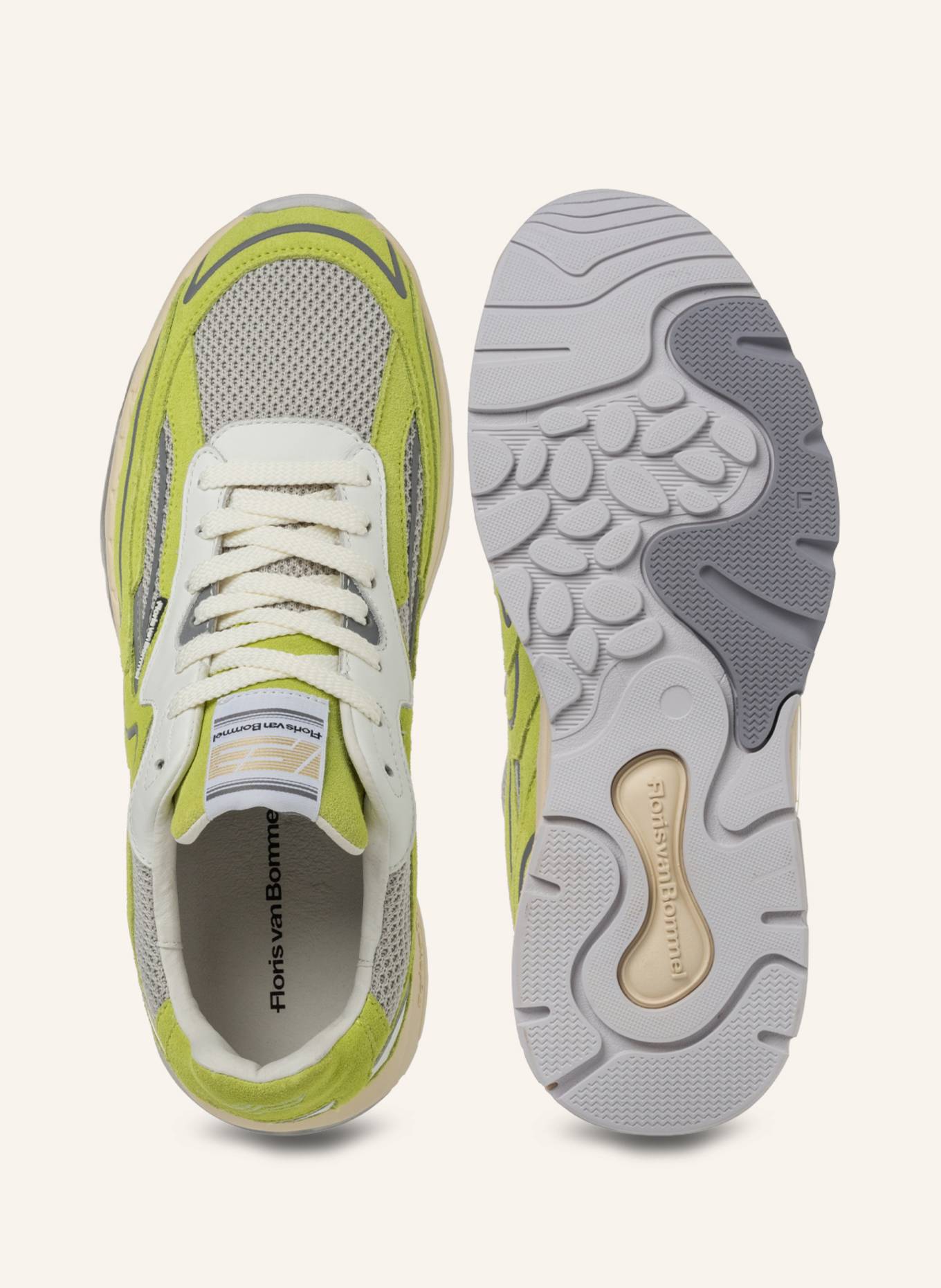 Floris van Bommel Sneaker DE REZER 02: HELLGRÜN