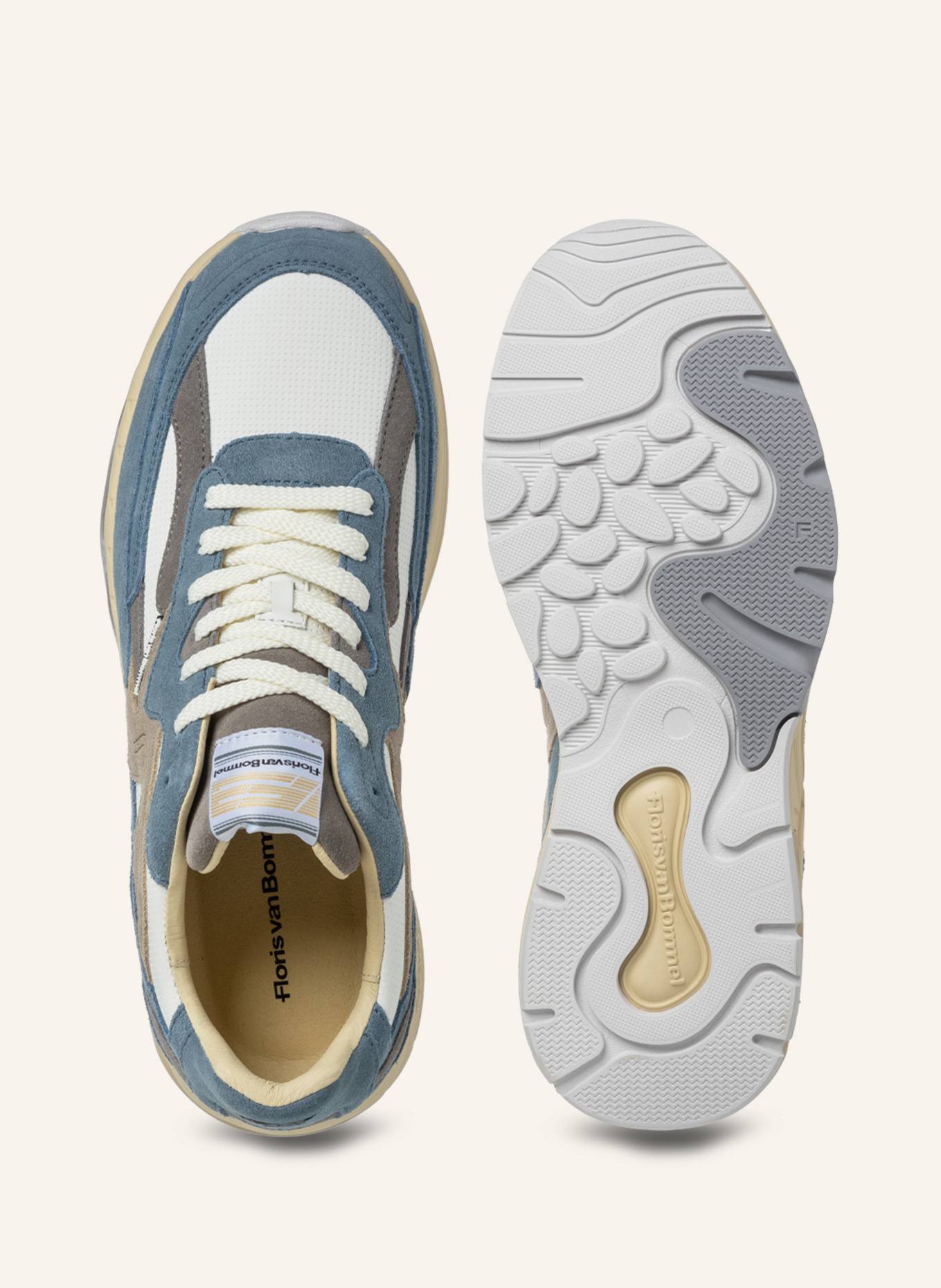 Floris van Bommel Sneaker DE REZER 02: HELLBLAU