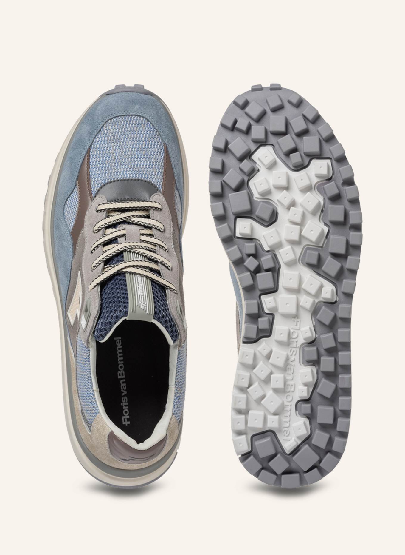 Floris van Bommel Sneaker DE GRIPPER 01: HELLBLAU