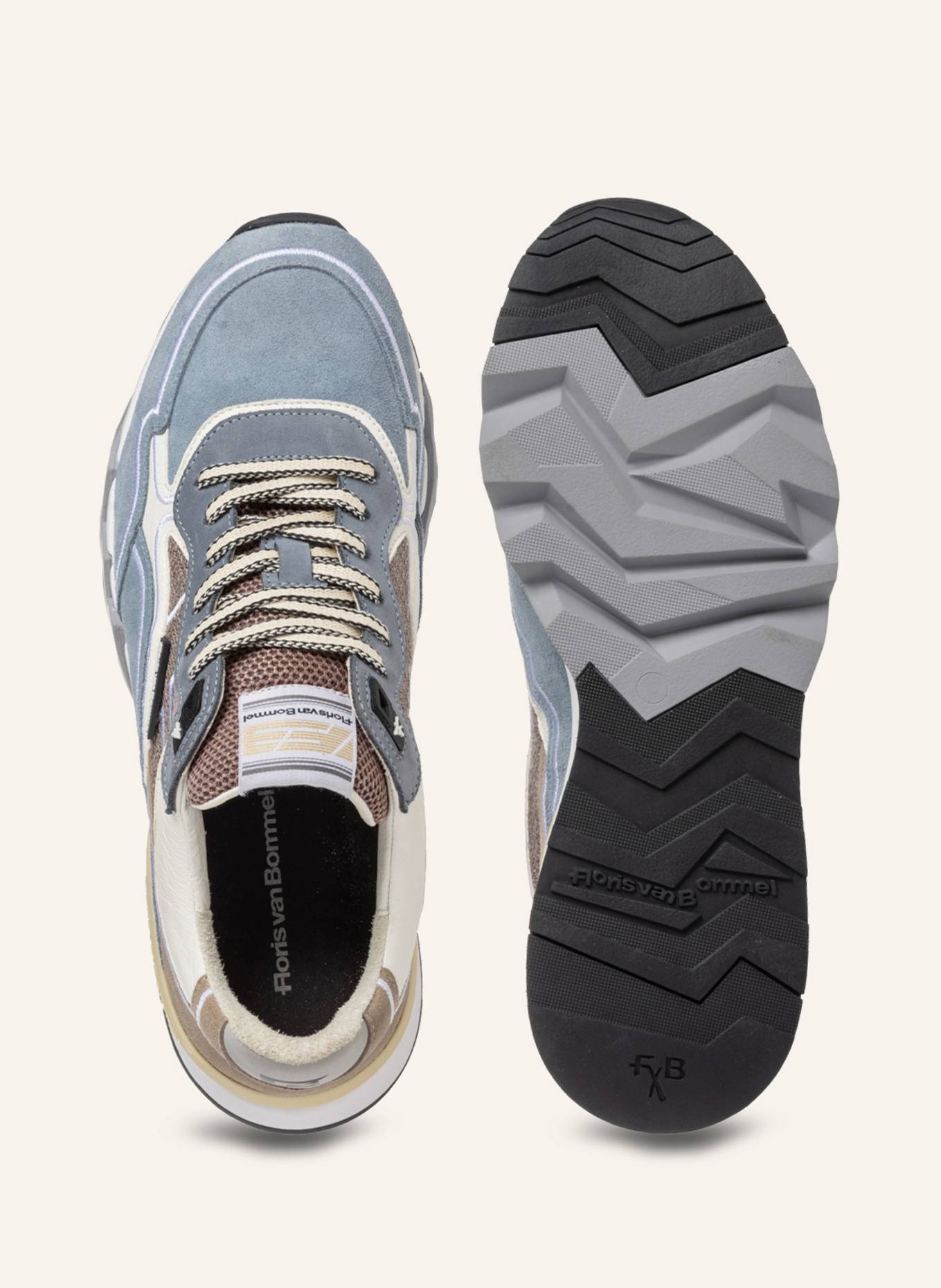 Floris van Bommel Sneaker DE ZAGER 03: HELLBLAU