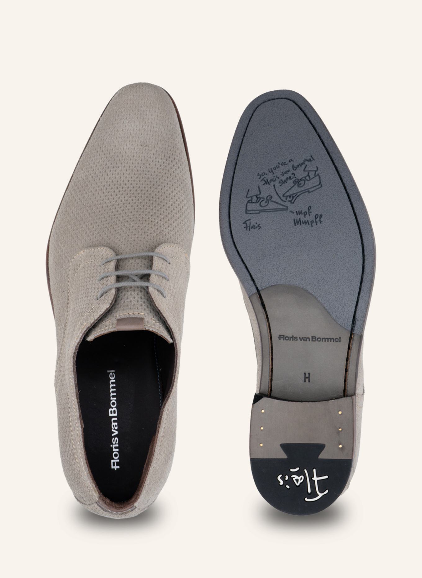 Floris van Bommel Schnürer DE DRAVER 03: BEIGE