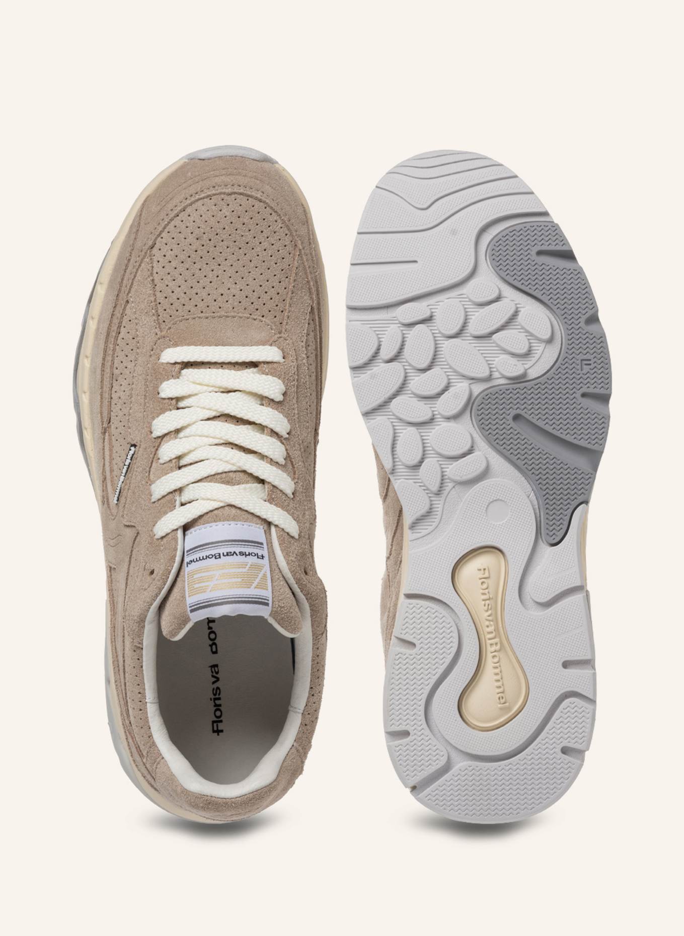 Floris van Bommel Sneaker DE REZER 02: HELLBRAUN