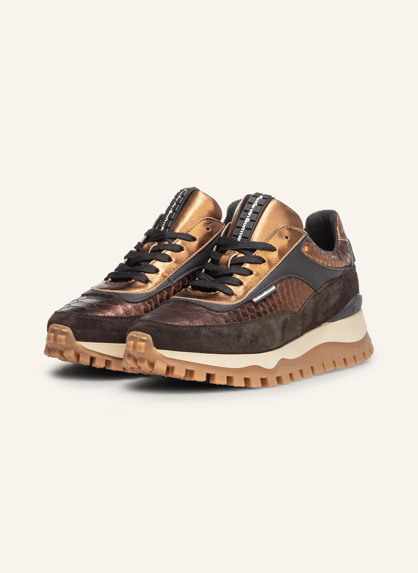 Floris van Bommel Sneaker GROMMI 01: DUNKELBRAUN