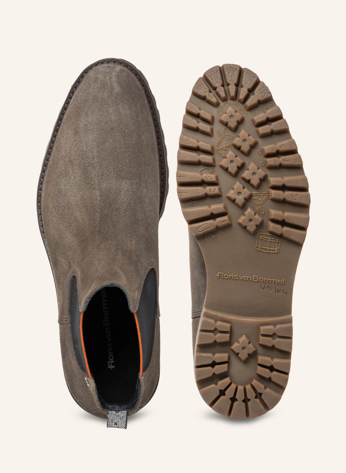 Floris van Bommel Chelsea-Boots STURDI 04: TAUPE