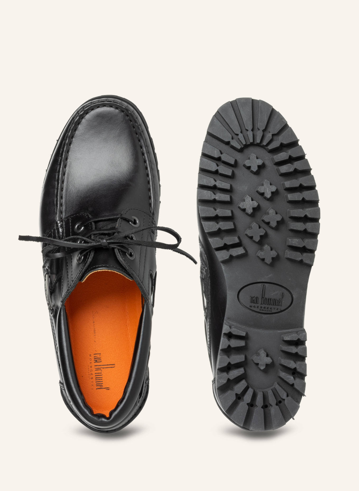 Floris van Bommel Bootsschuh BOAT SHOE 02: SCHWARZ