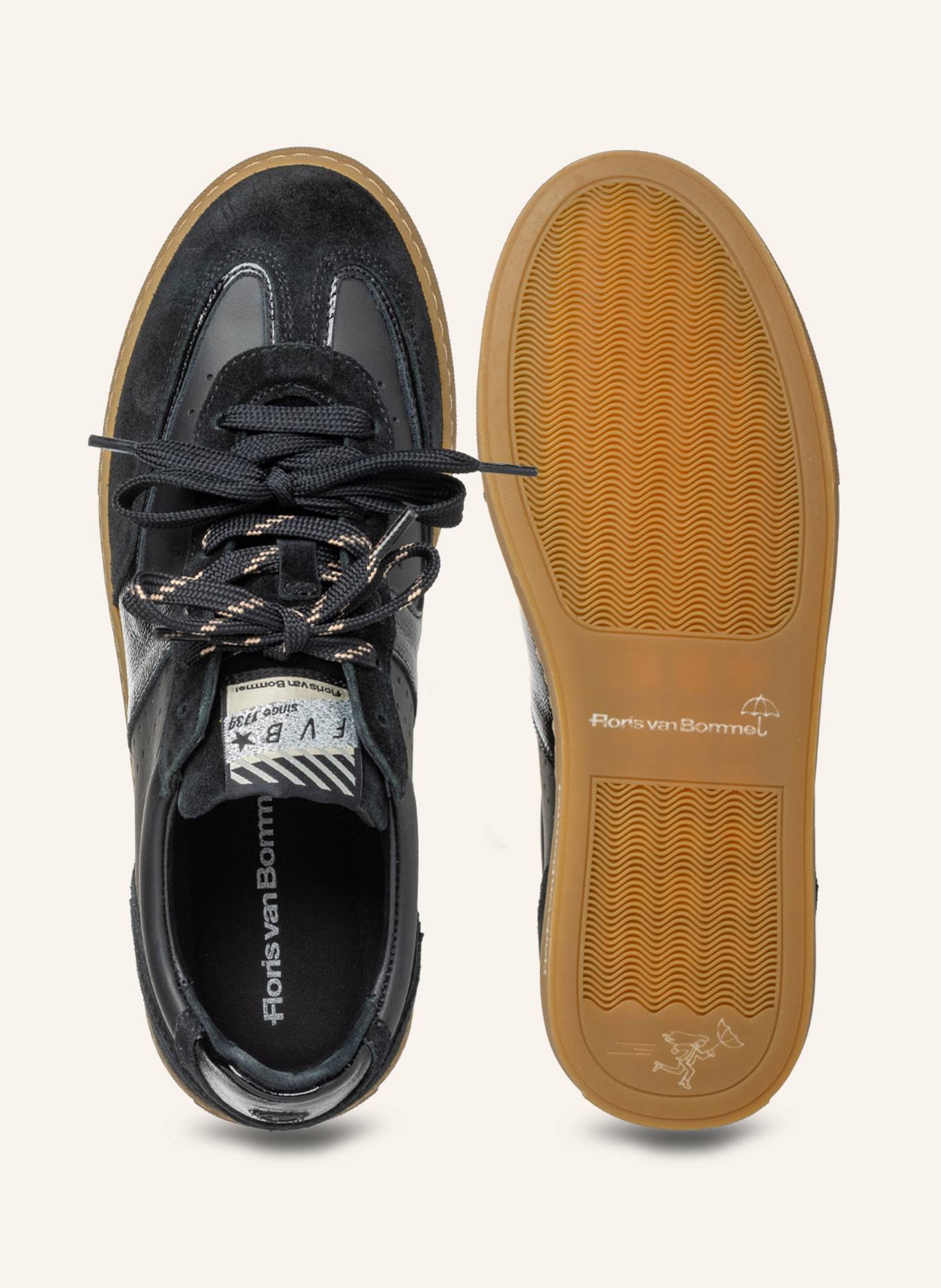 Floris van Bommel Sneaker MINNI 04: SCHWARZ