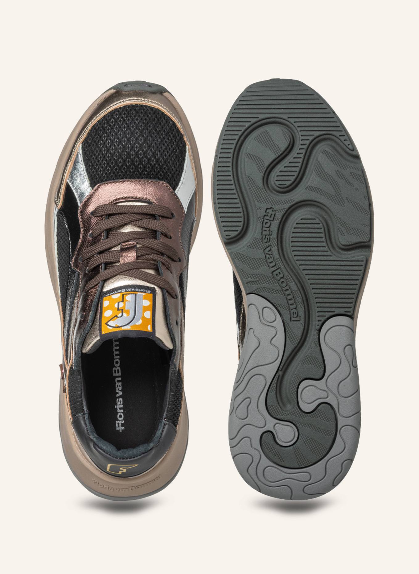 Floris van Bommel Sneaker HOLLI 02: DUNKELBRAUN