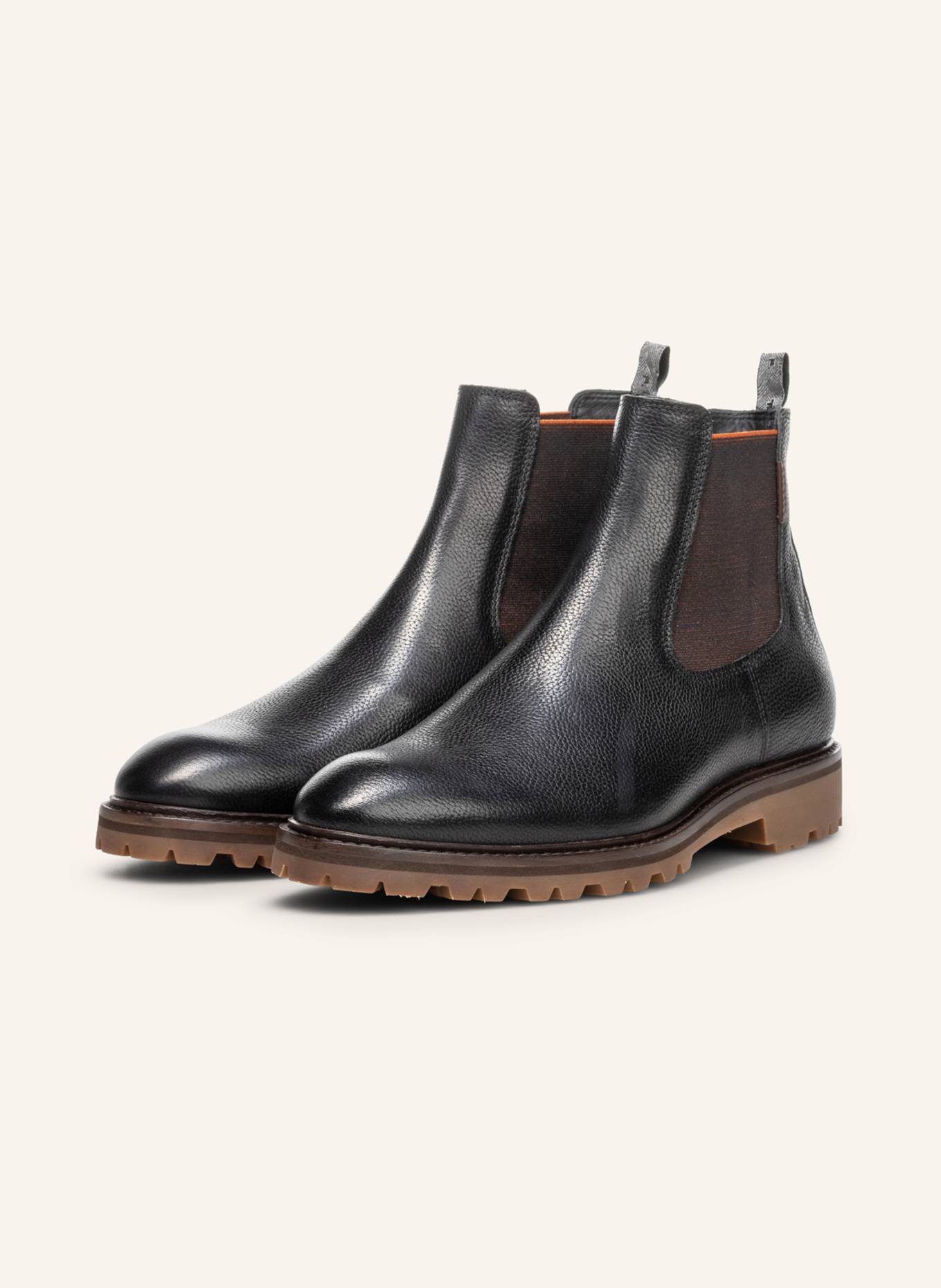 Floris van Bommel Chelsea-Boots STURDI 04: SCHWARZ