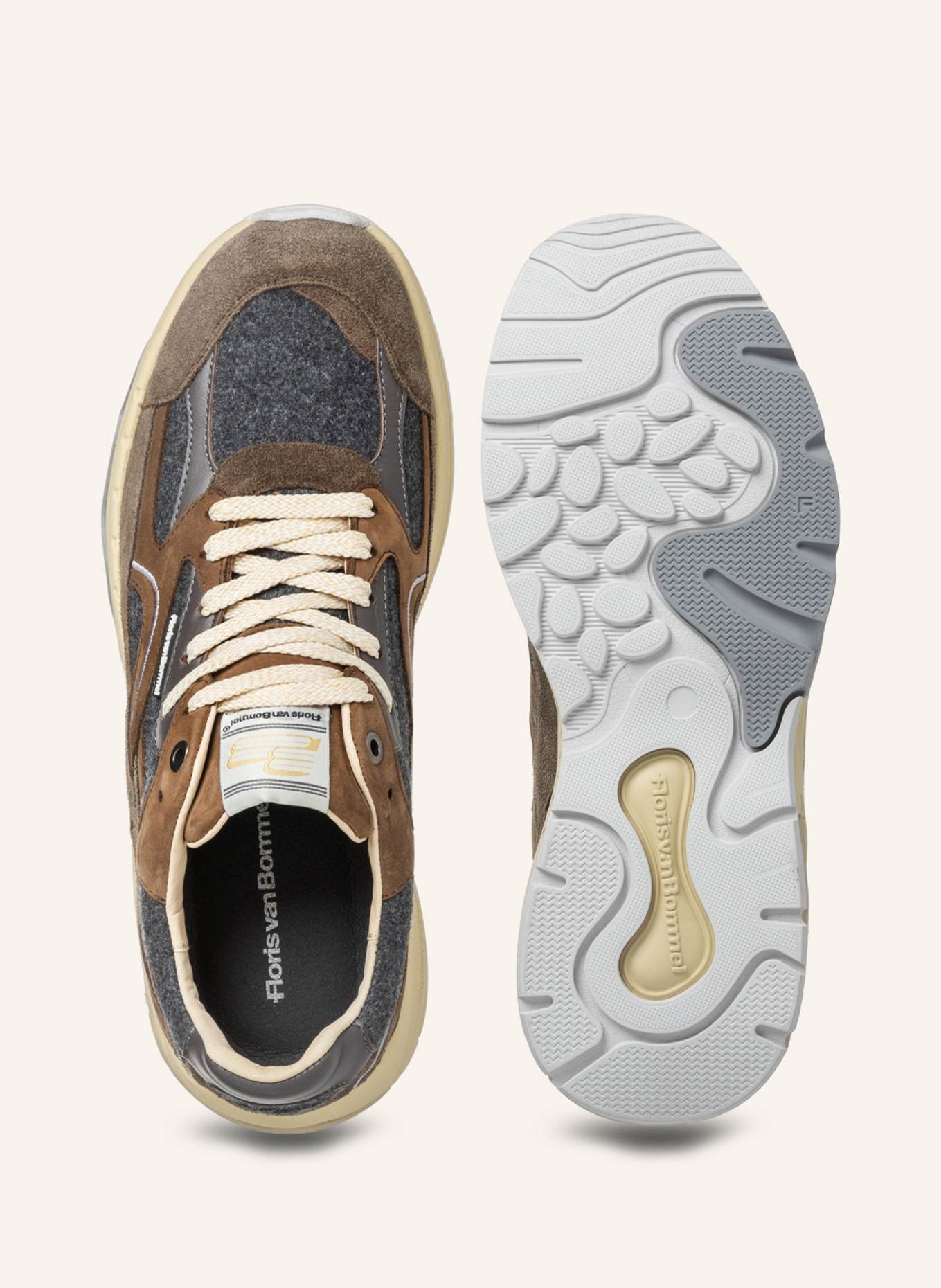 Floris van Bommel Sneaker DE REZER 01: BRAUN