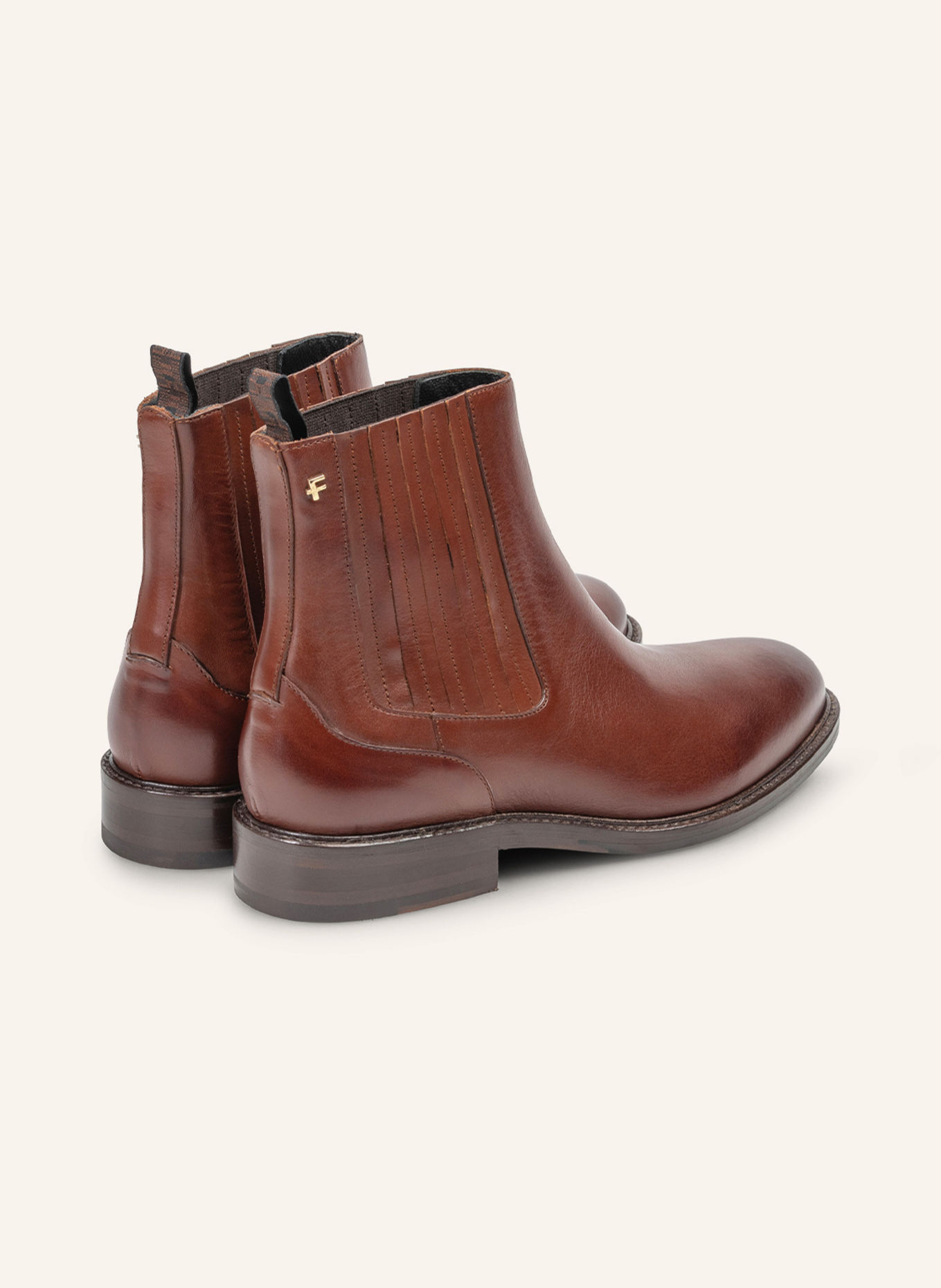 Floris van Bommel Chelsea-Boots ZELMI 02: COGNAC