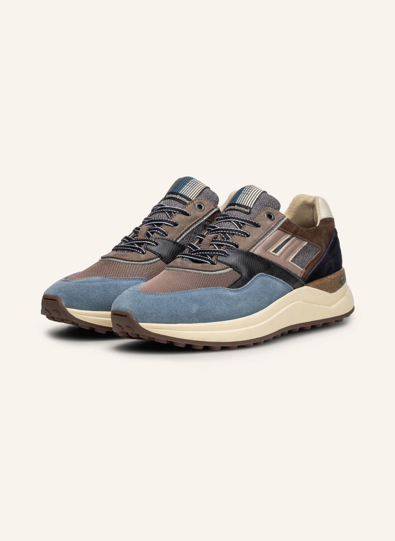 Floris van Bommel DE TRIKKER 01 Sneakers: BROWN
