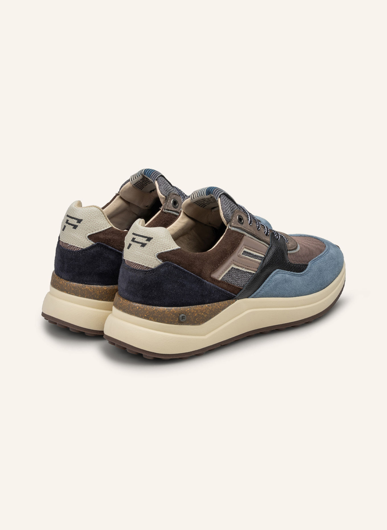 Floris van Bommel DE TRIKKER 01 Sneakers: BROWN