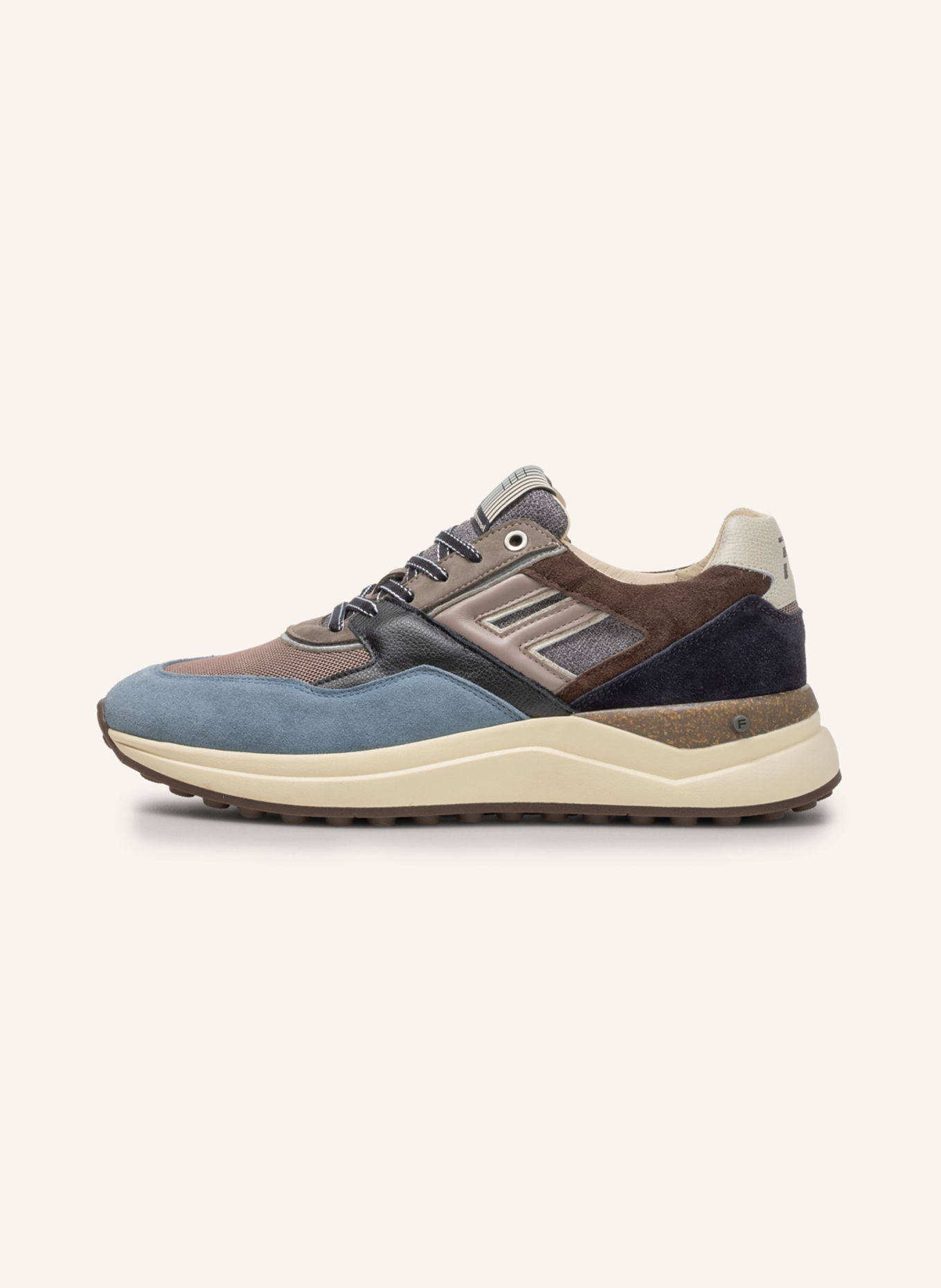 Floris van Bommel DE TRIKKER 01 Sneakers: BROWN
