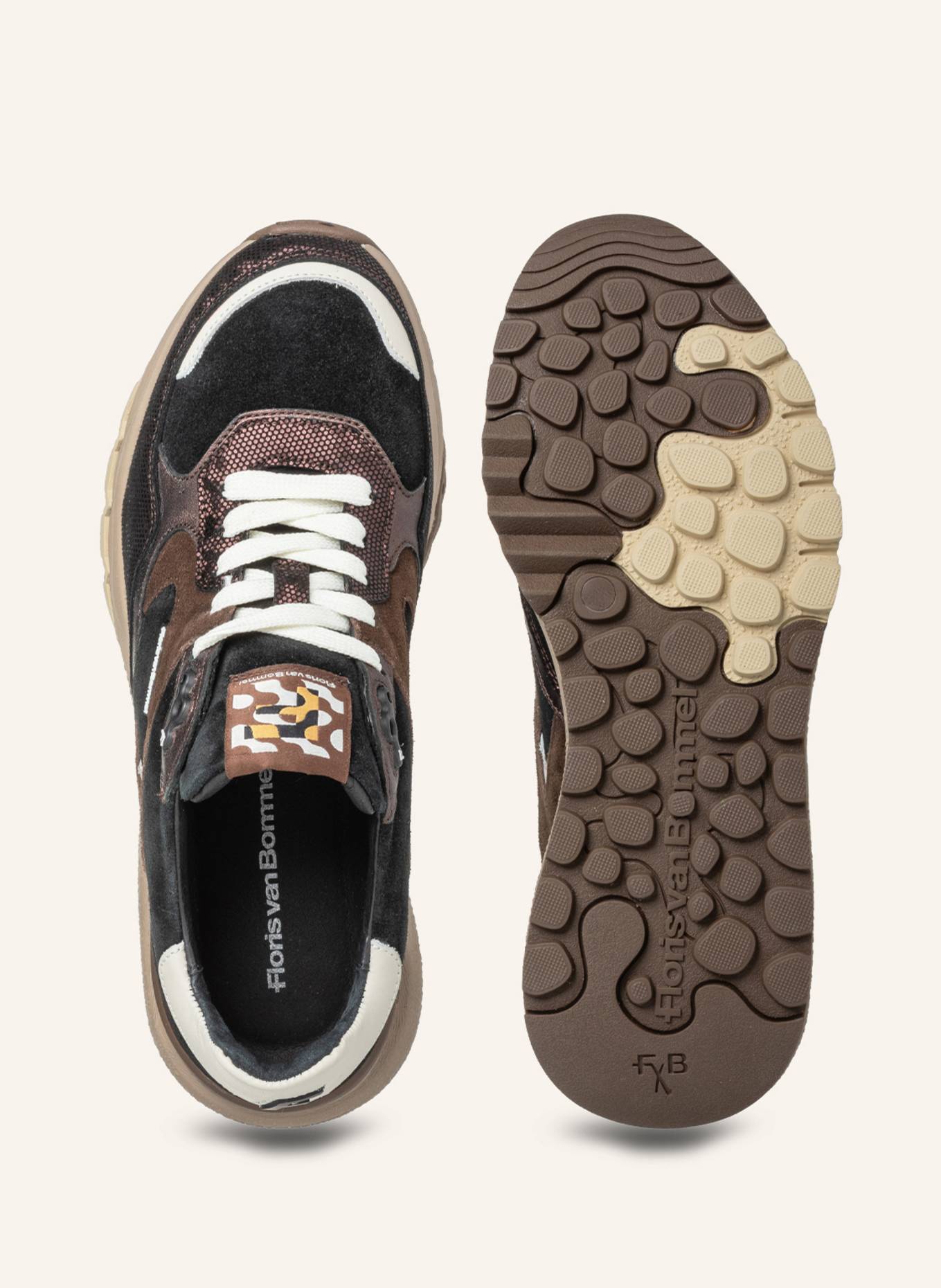Floris van Bommel Sneaker TRENI 02: DUNKELBRAUN