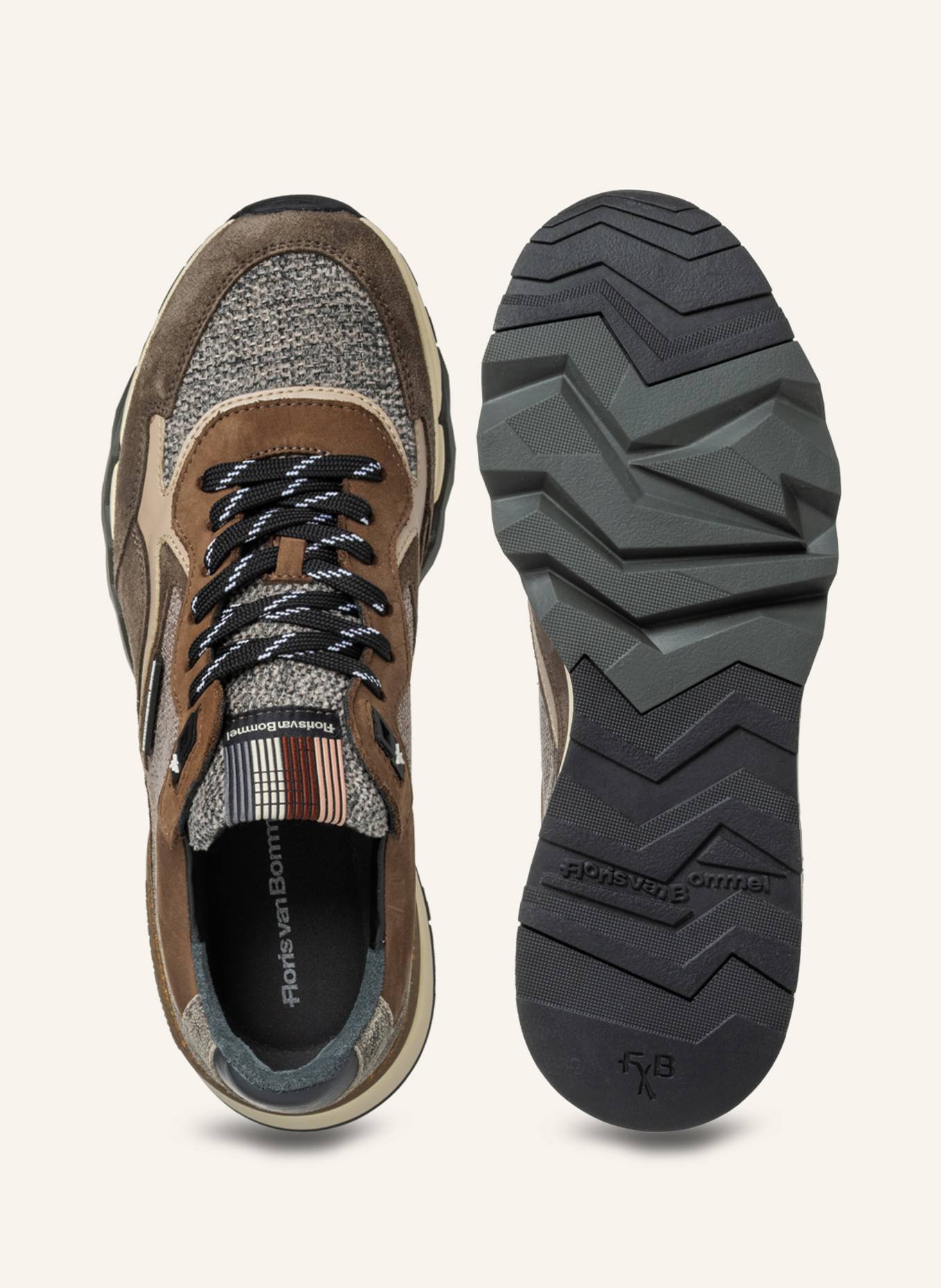 Floris van Bommel DE ZAGER 05 Sneakers: BROWN