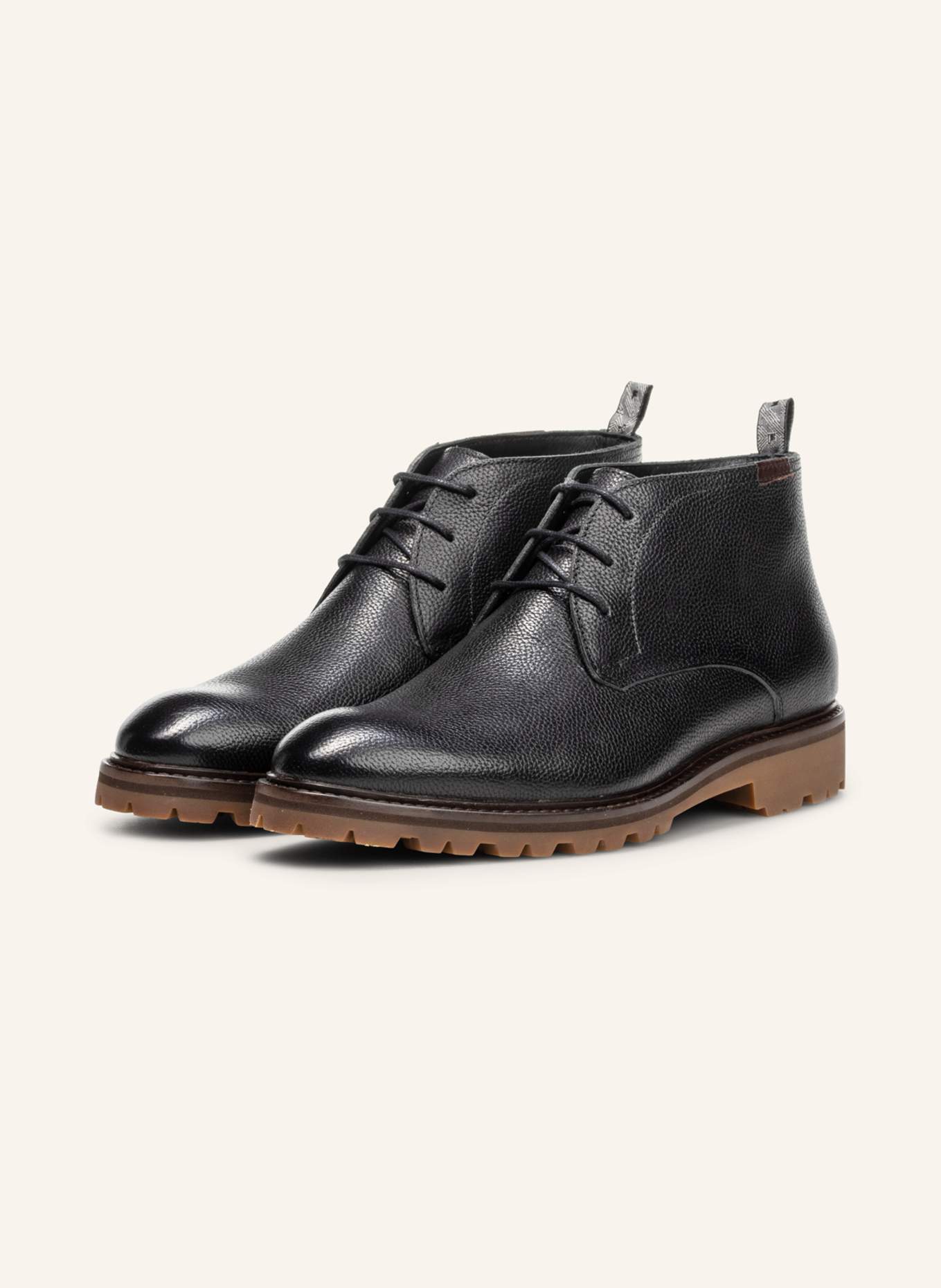 Floris van Bommel Schnürboots STURDI 01: SCHWARZ