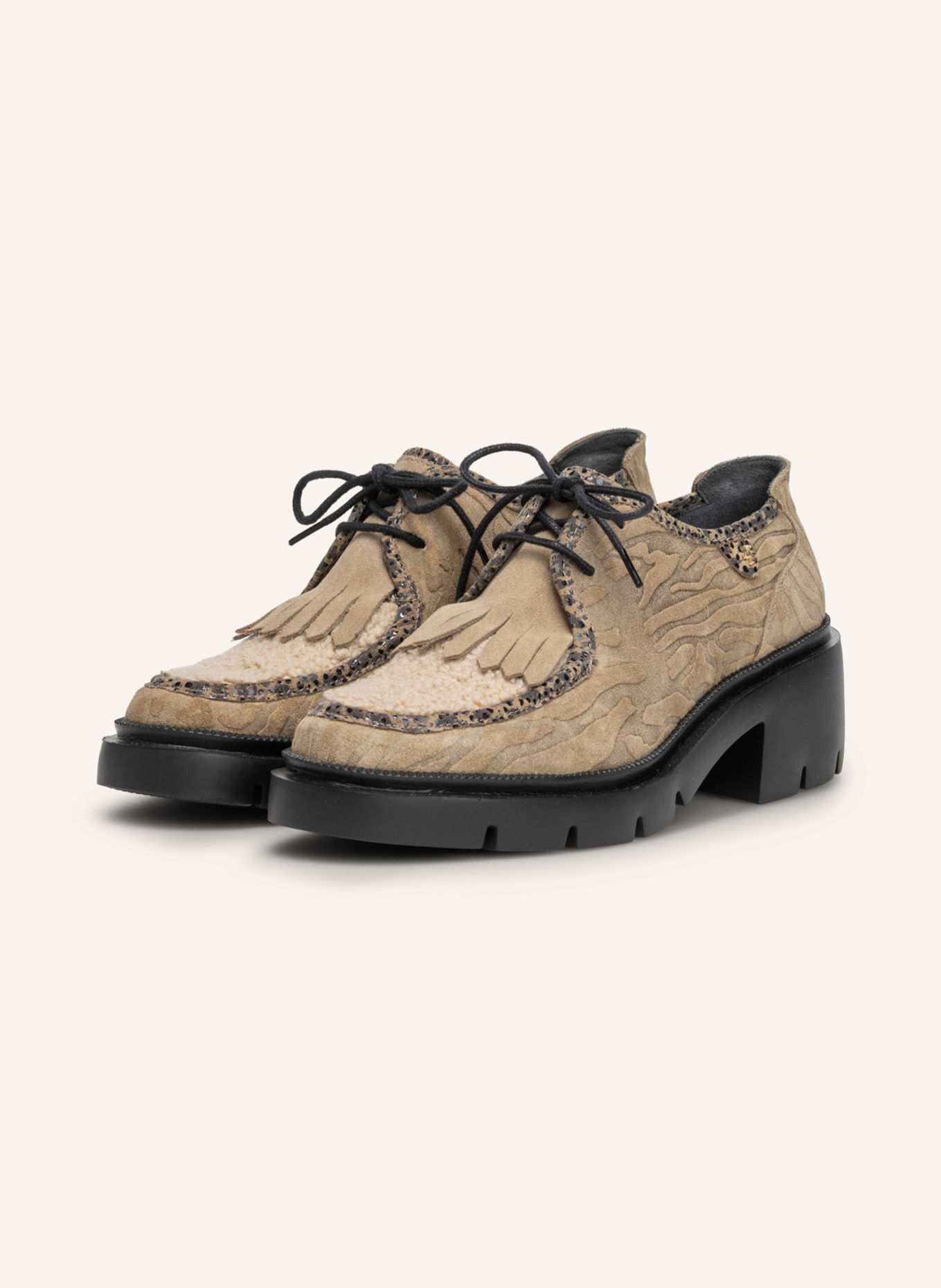 Floris van Bommel Veterschoen MADDI 03: TAUPE