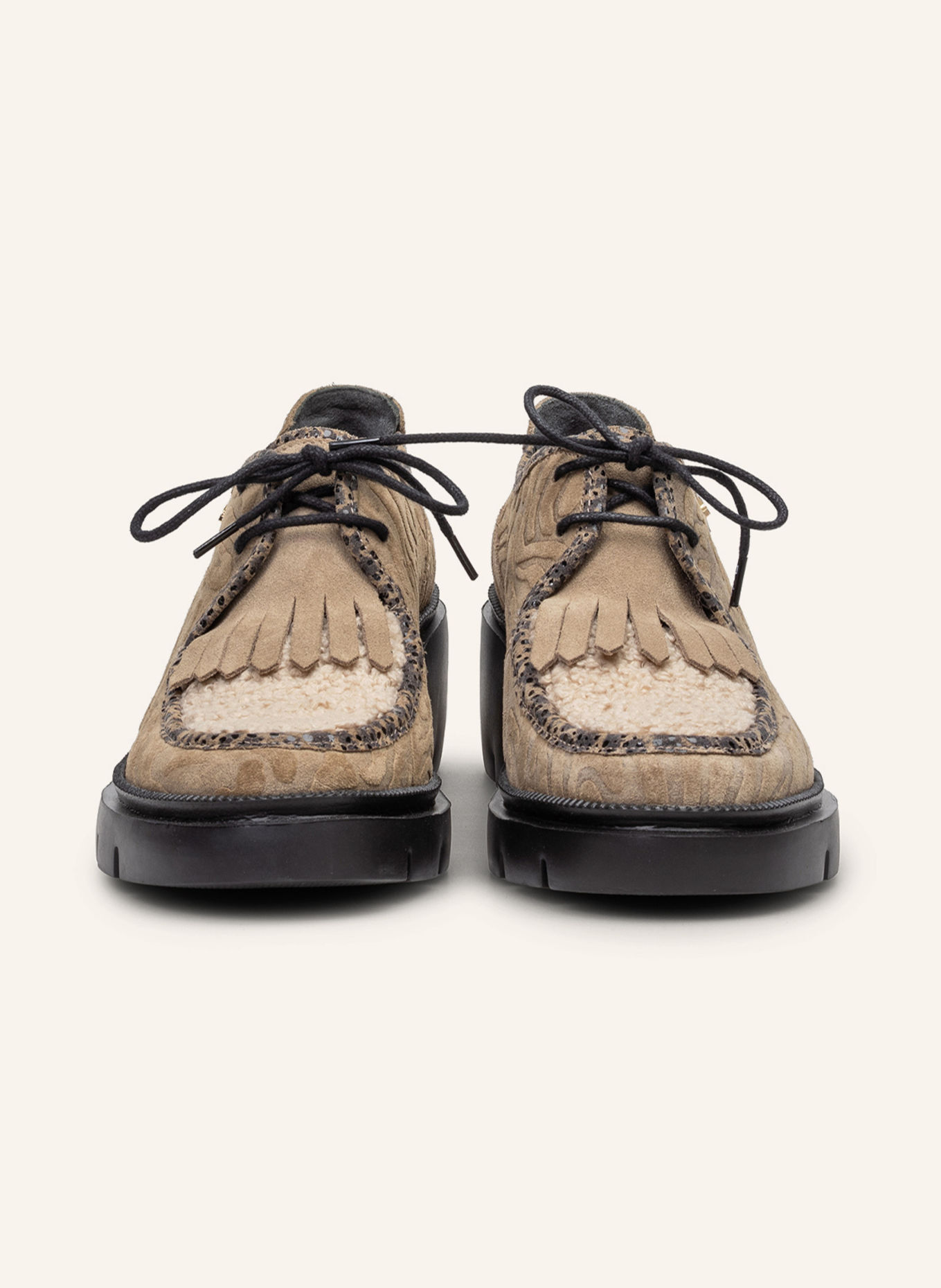Floris van Bommel Veterschoen MADDI 03: TAUPE