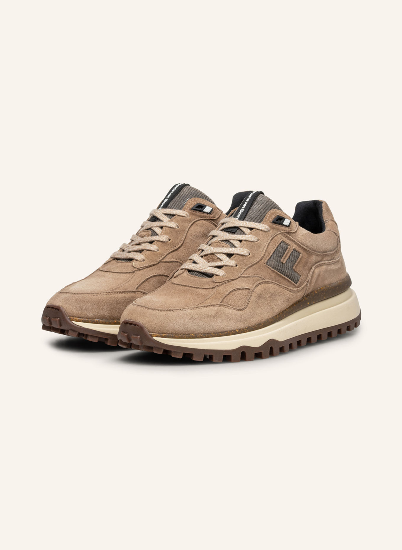 Floris van Bommel Sneaker DE GRIPPER 01: HELLBRAUN