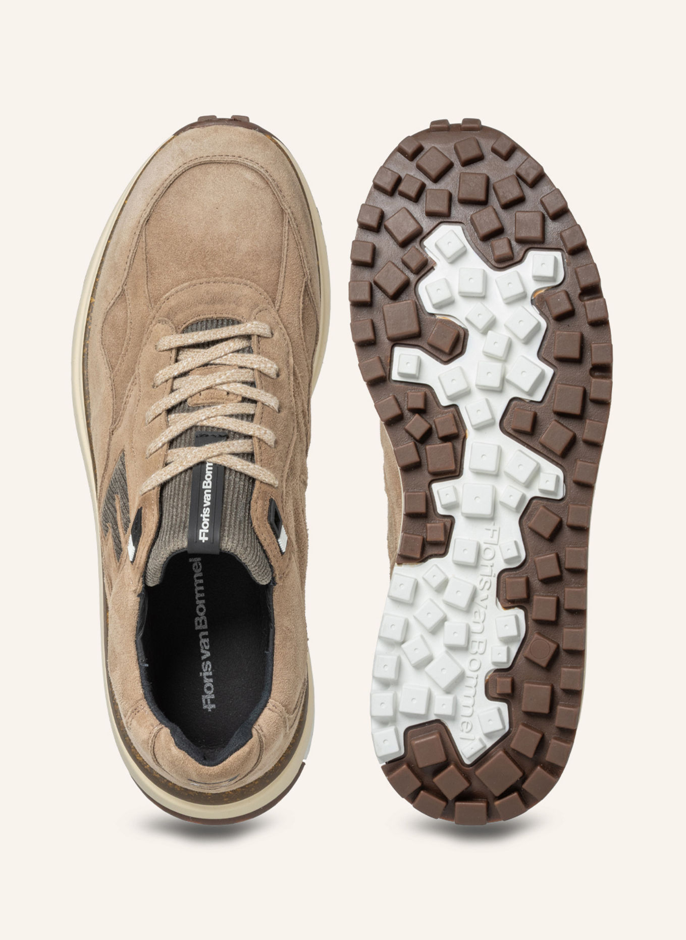 Floris van Bommel Sneaker DE GRIPPER 01: HELLBRAUN