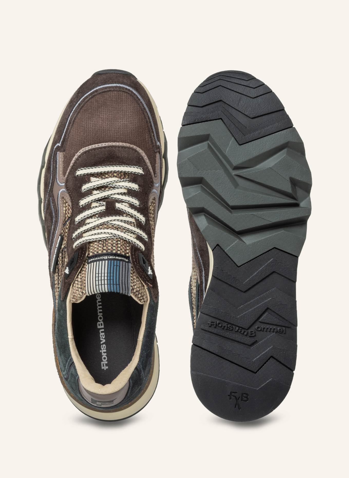 Floris van Bommel Sneaker DE ZAGER 03: DUNKELBRAUN