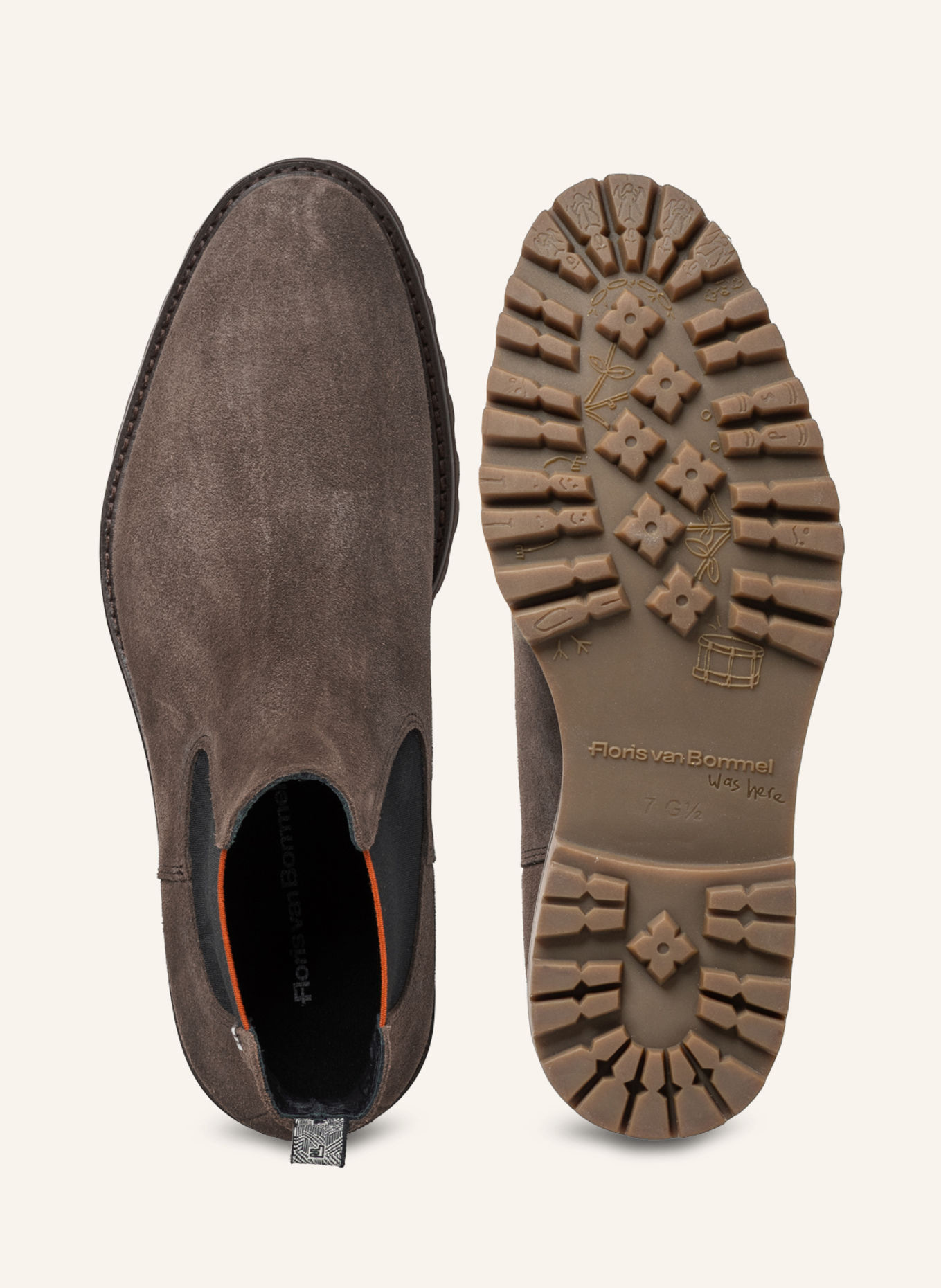 Floris van Bommel Chelsea-Boots STURDI 04: TAUPE
