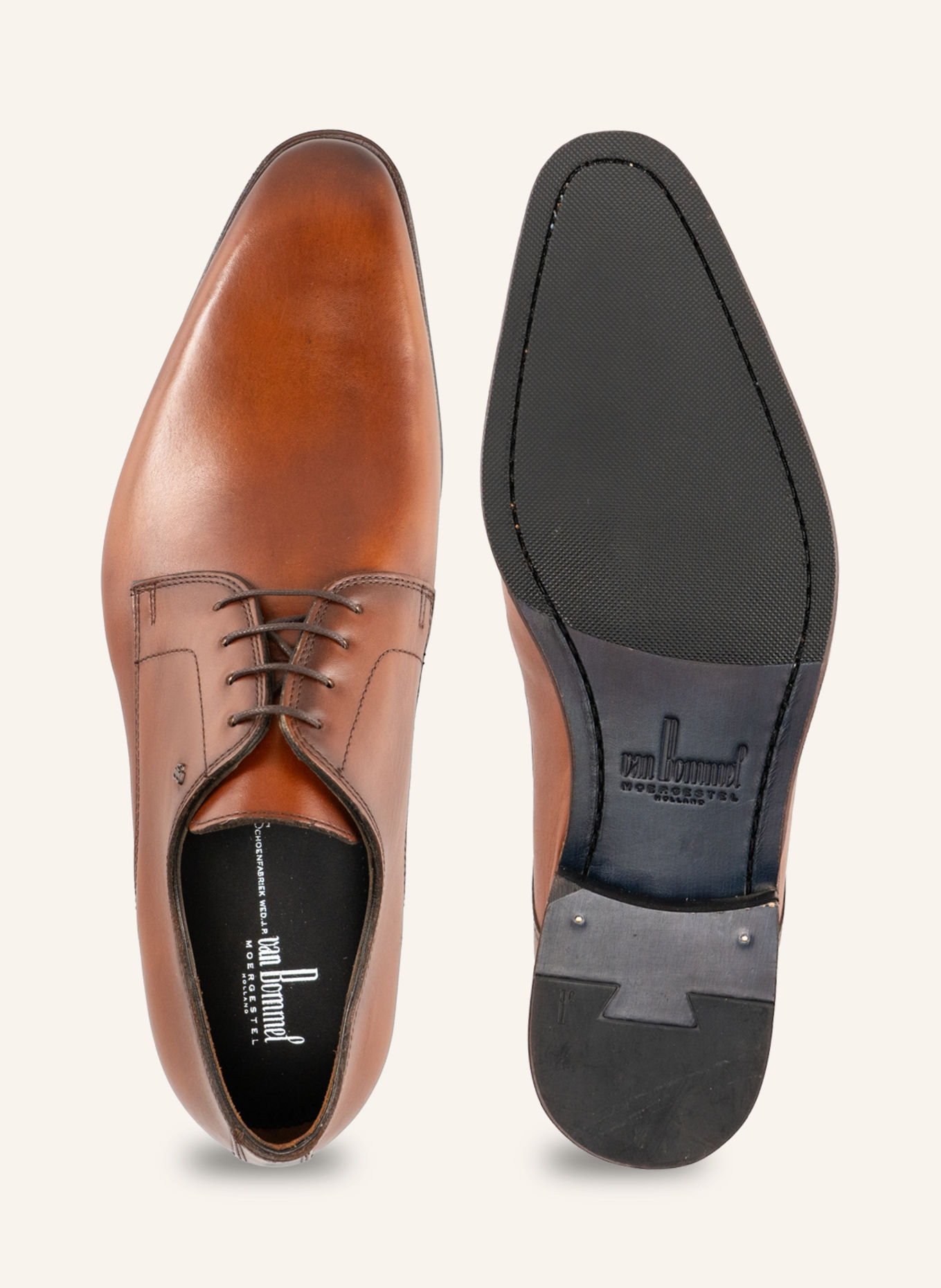 Floris van Bommel Schnürschuh RAFFA 03: COGNAC