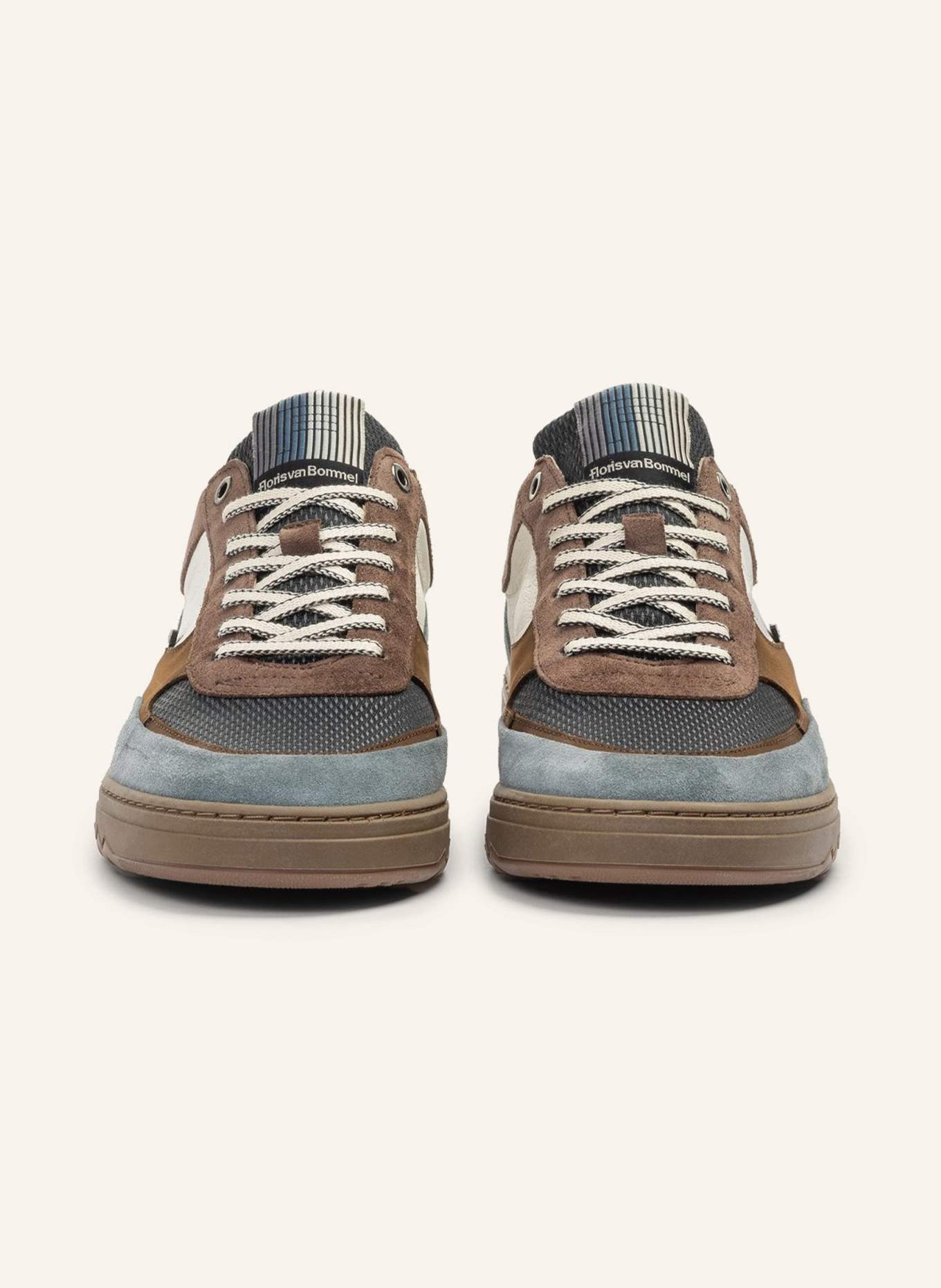 Floris van Bommel Sneaker DE KUPSTER 05, Farbe: TAUPE/ BLAU (Bild 3)