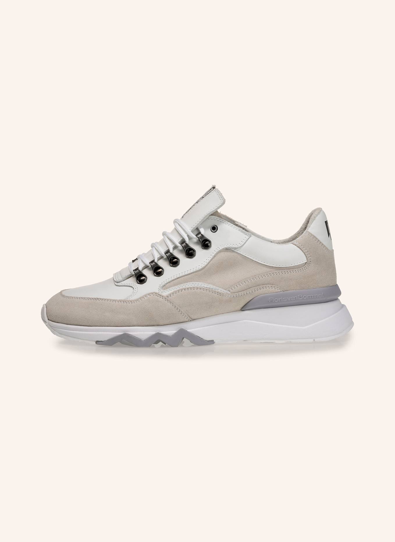 Floris van Bommel Sneaker DE ZAGER 01, Farbe: WEISS/ NUDE (Bild 4)