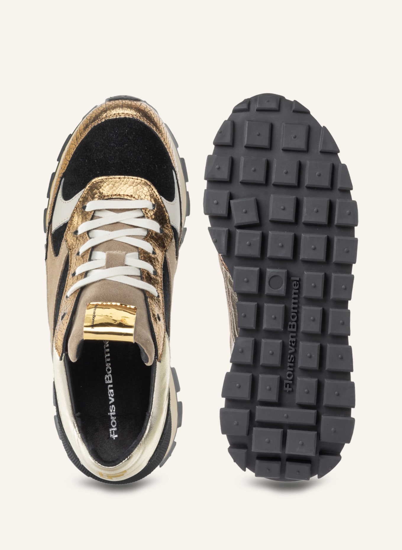 Floris van Bommel Sneaker BLOKKI 04, Farbe: GOLD (Bild 5)