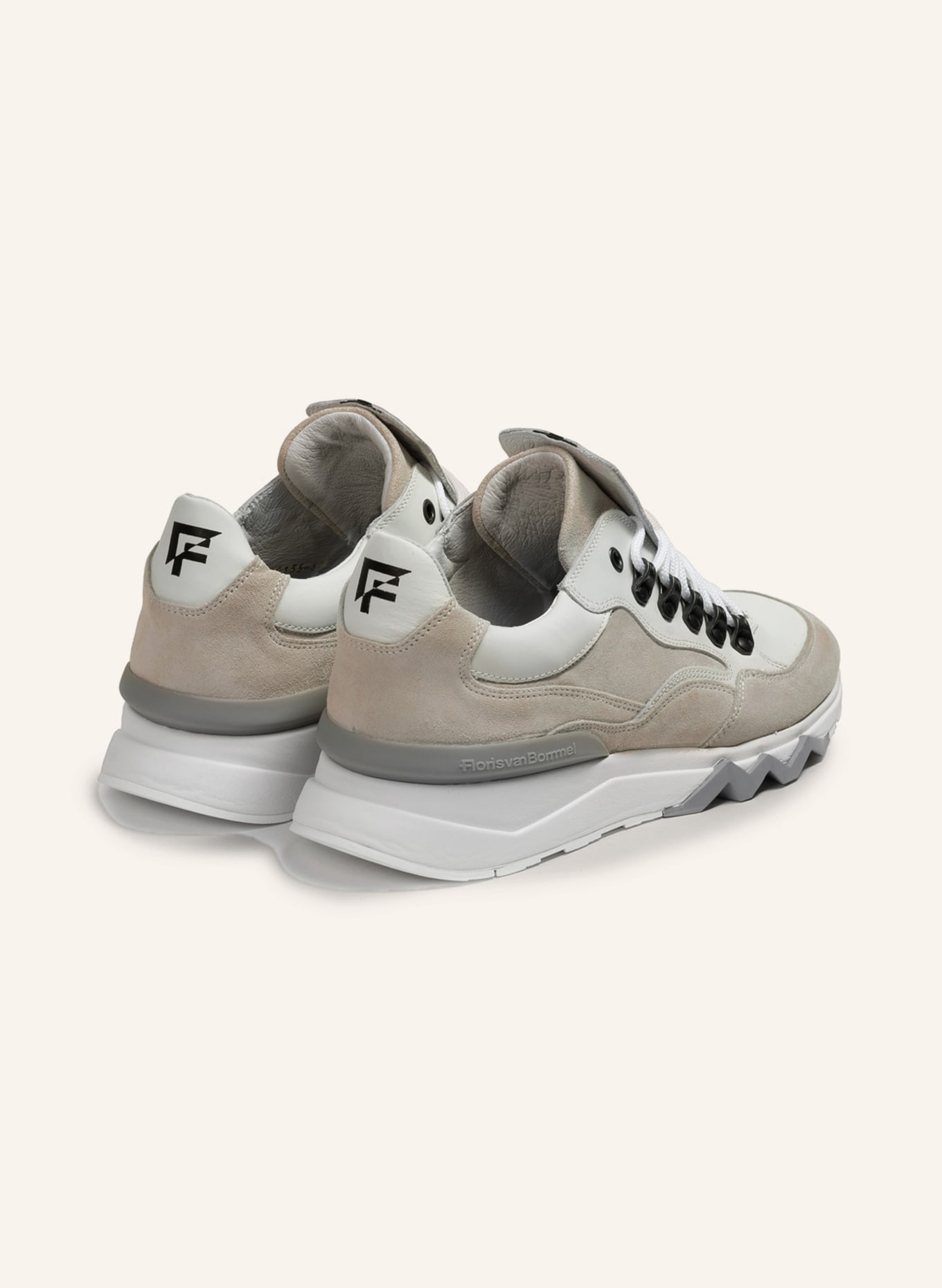 Floris van Bommel Sneaker DE ZAGER 01, Farbe: WEISS/ NUDE (Bild 2)