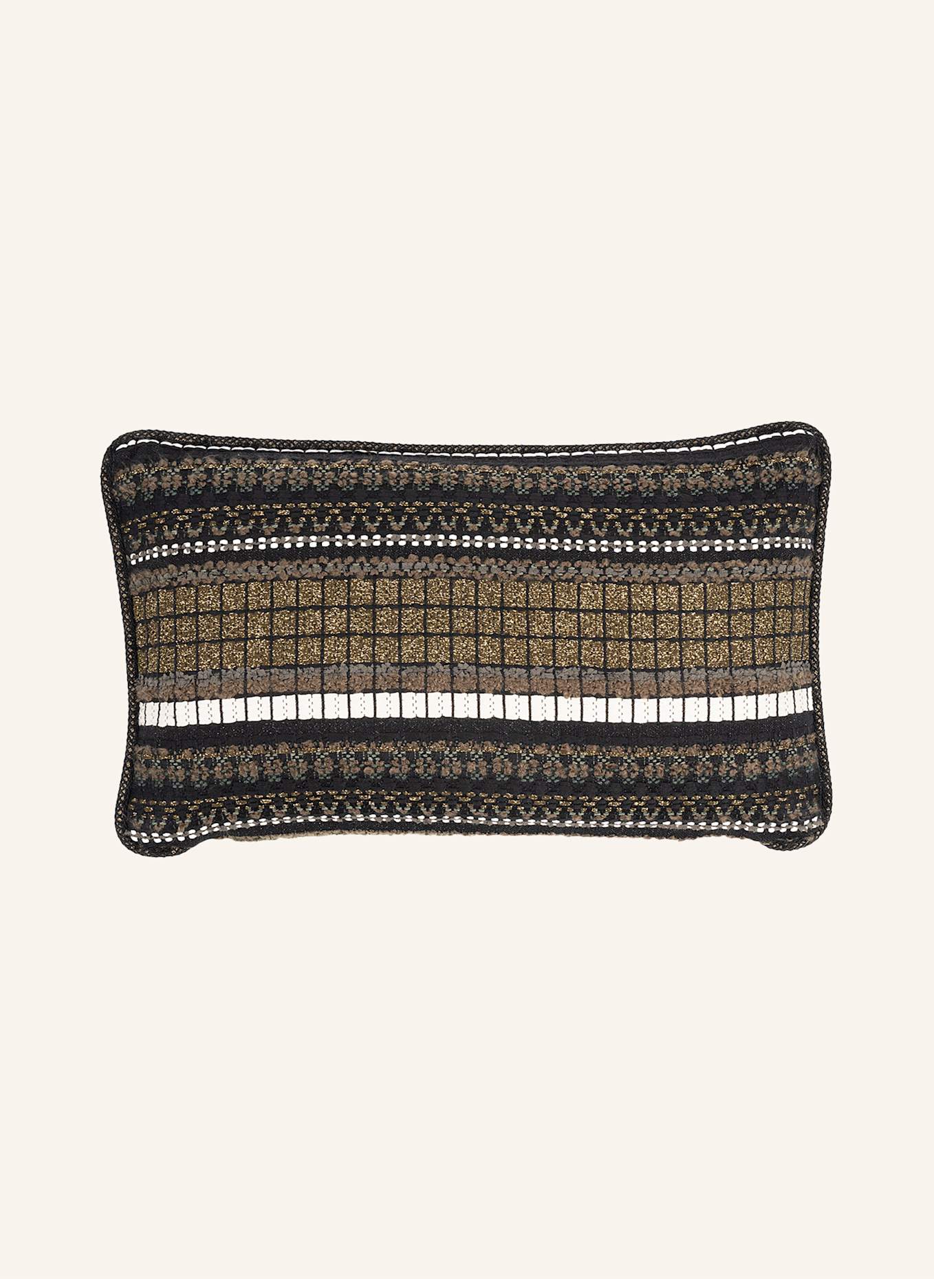 another mondaen Dekokissen FARKAS OLIVE NIGHT: SCHWARZ/ DUNKELGRÜN/ GOLD/ OLIV/ CREME