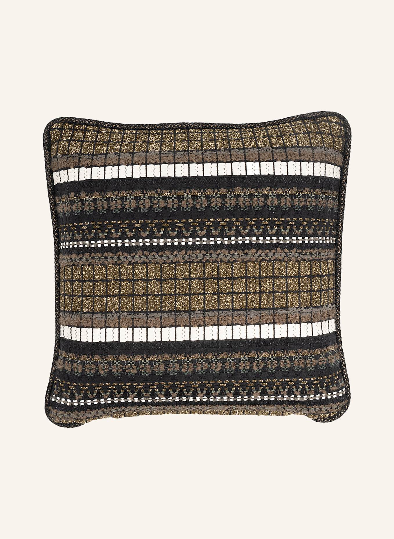 another mondaen Dekokissen MARCKS OLIVE NIGHT: SCHWARZ/ DUNKELGRÜN/ GOLD/ OLIV/ CREME