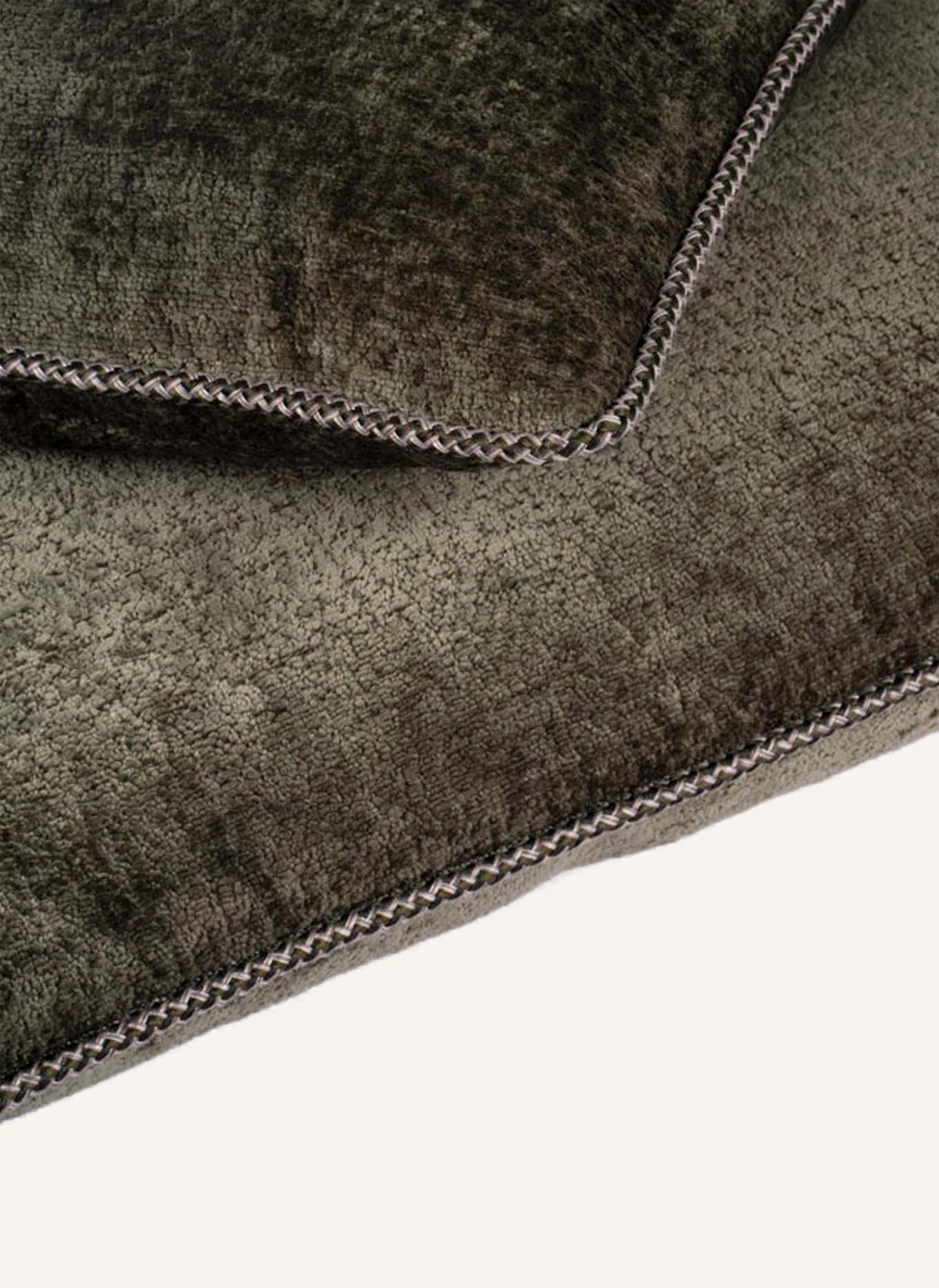 another mondaen Dekokissen FELDES MONOCHROM TEDDY: OLIV