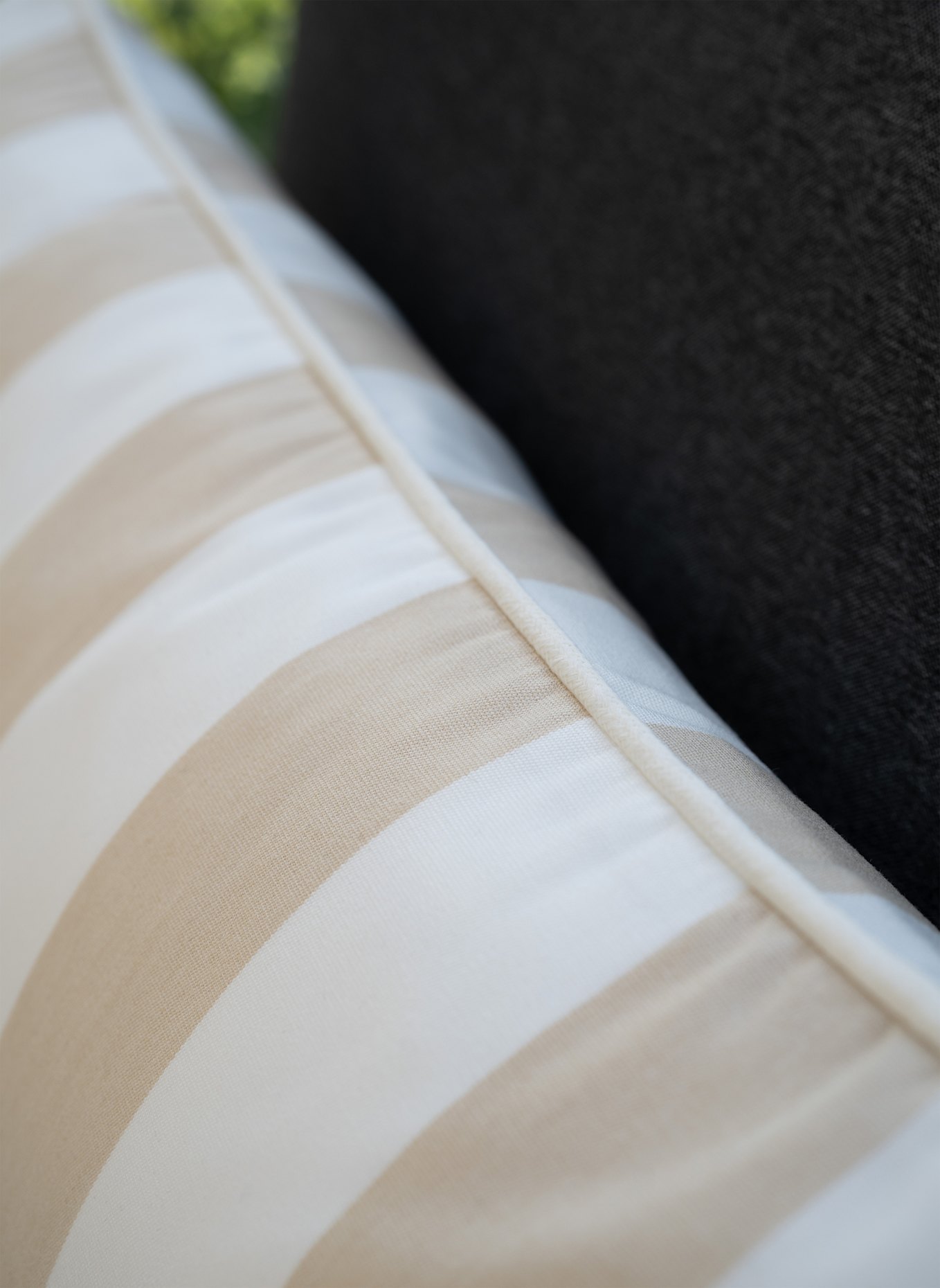 another mondaen Dekokissen ERICH OUTDOOR CLASSIC STREIFENKISSEN: BEIGE