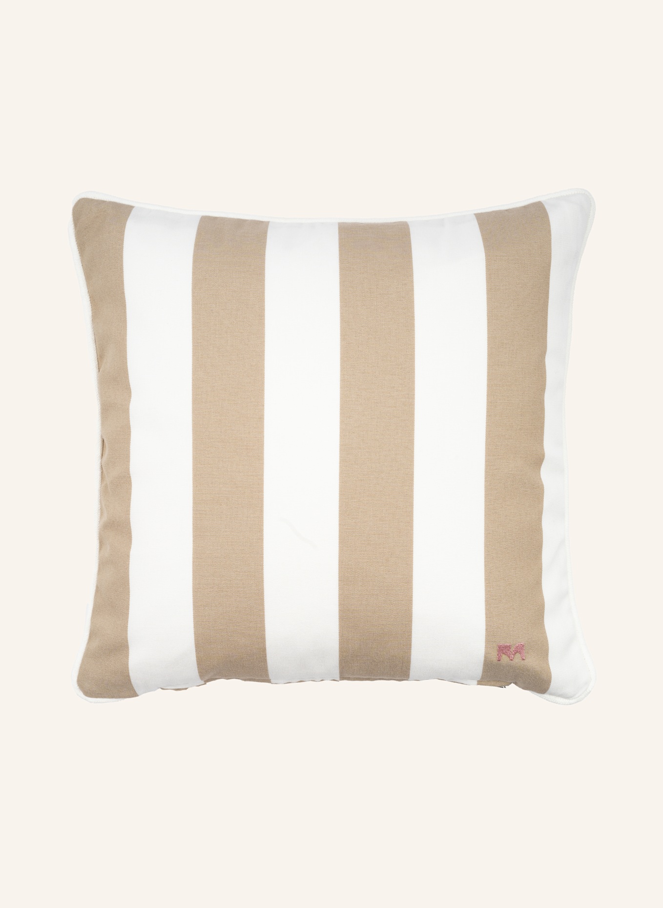 another mondaen Dekokissen WILLE OUTDOOR CLASSIC STREIFENKISSEN: TAUPE