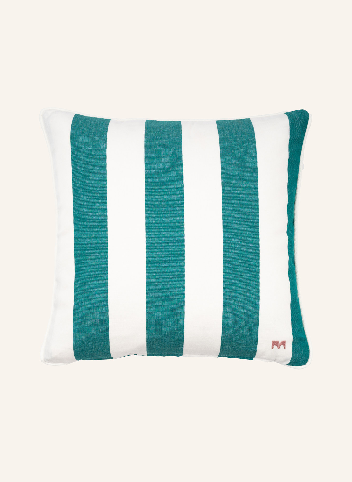 another mondaen Dekokissen WILLE OUTDOOR CLASSIC STREIFENKISSEN: DUNKELGRÜN